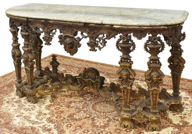 FRENCH NAPOLEON III PERIOD MARBLE-TOP