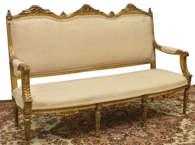 FRENCH LOUIS XVI STYLE CARVED GILTWOOD 35c23c