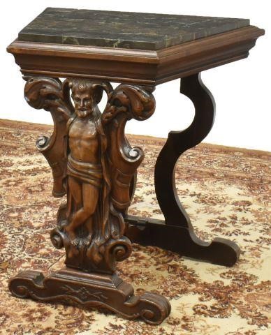 DIMINUTIVE ITALIAN FIGURAL CARVED