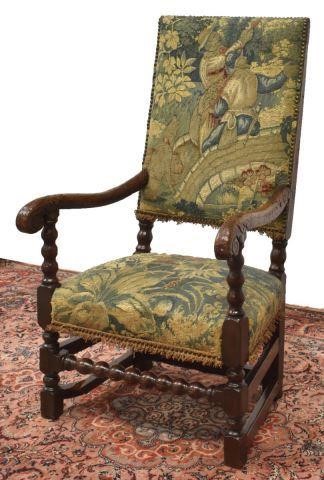 LOUIS XIII STYLE TAPESTRY UPHOLSTERED 35c245