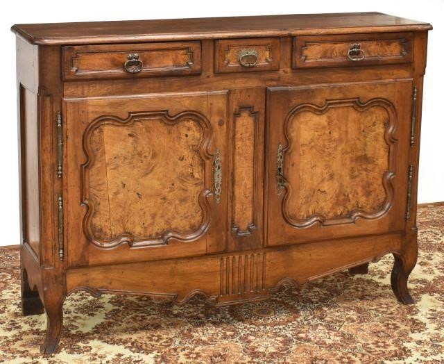 FRENCH LOUIS XV STYLE BURLED WALNUT 35c269