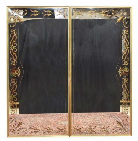  2 MONUMENTAL FRENCH WALL MIRRORS lot 35c32f