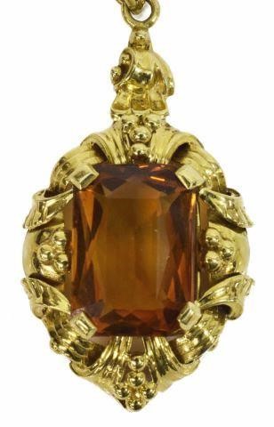 GERMAN ART DECO 14KT GOLD 6.90CT