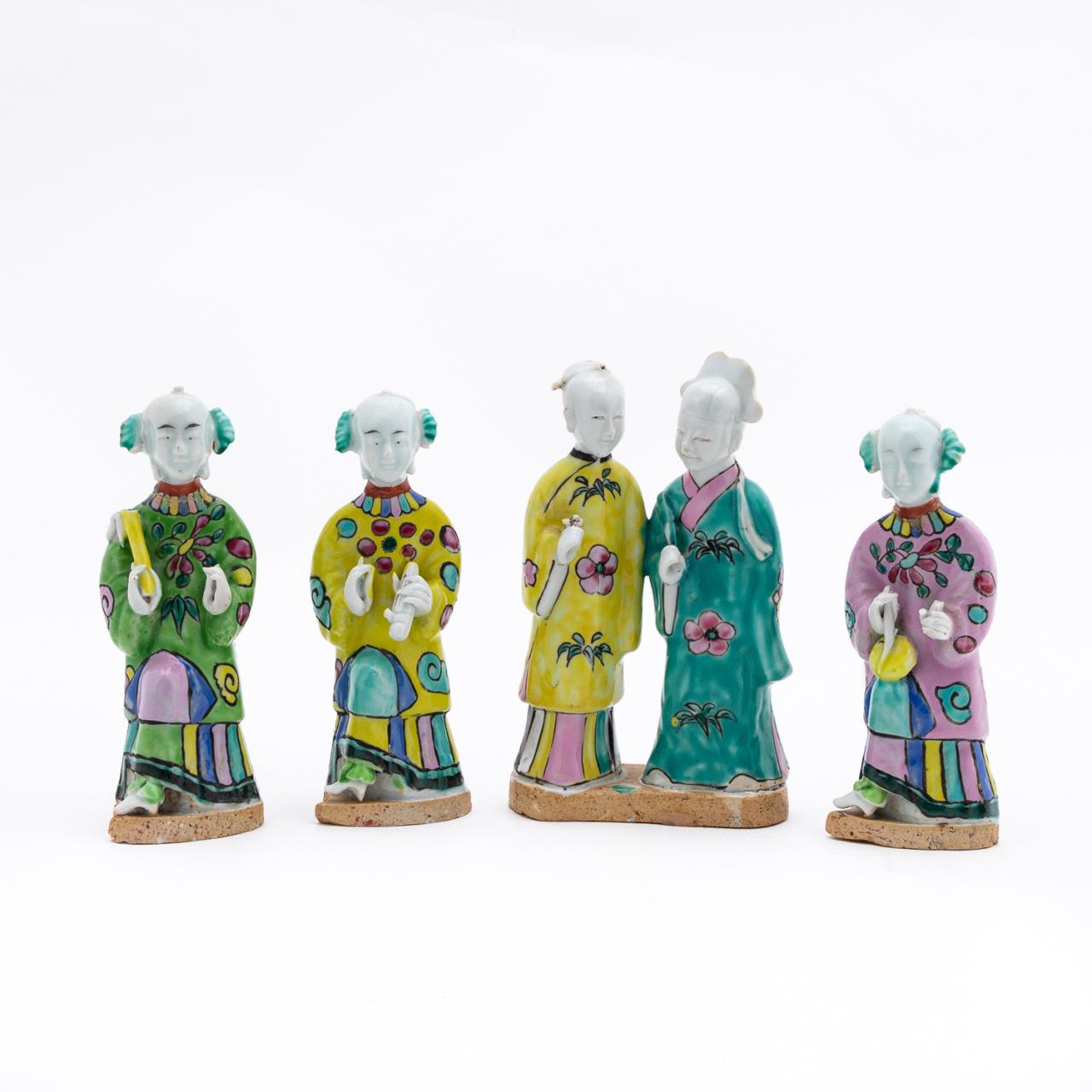 GROUP FOUR CHINESE IMMORTAL PORCELAIN 35c344