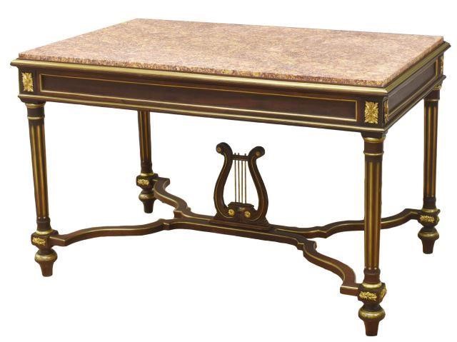 FRENCH LOUIS XVI STYLE MARBLE TOP 35c396