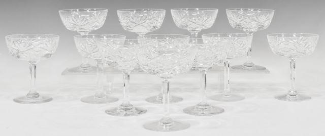 (12) FRENCH ST LOUIS CHANTILLY CRYSTAL