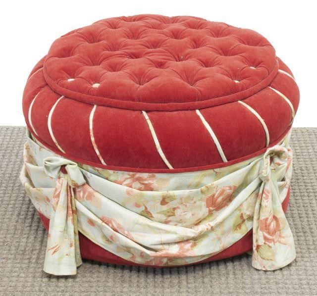 CUSTOM UPHOLSTERED BUTTON-TUFTED