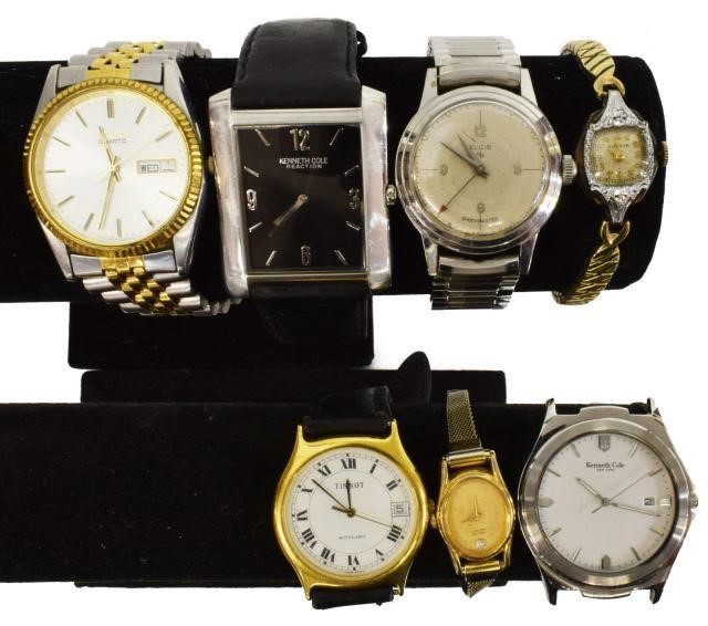  7 VINTAGE FASHION WRISTWATCHES lot 35c433