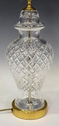 WATERFORD CUT CRYSTAL TABLE LAMP