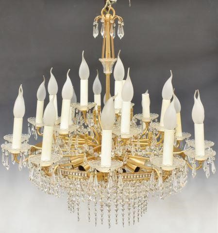 FRENCH GILT METAL 33 LIGHT CHANDELIERFrench 35c4e8