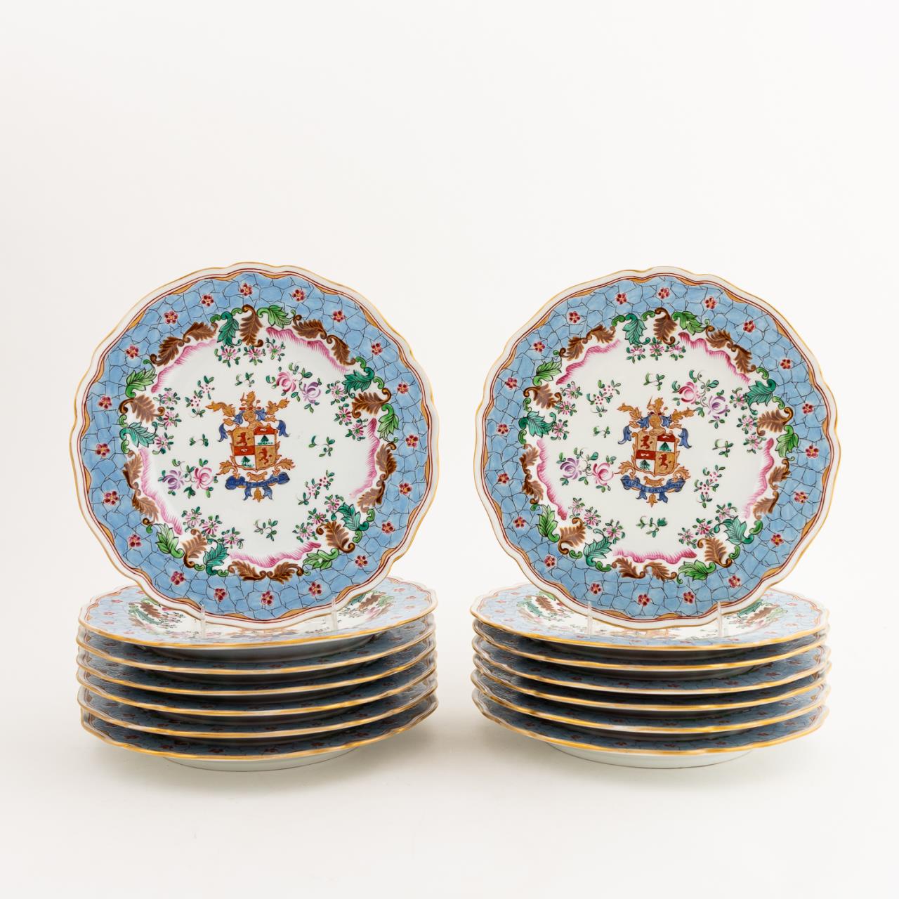 SET 14 SAMSON CHINESE EXPORT STYLE ARMORIAL