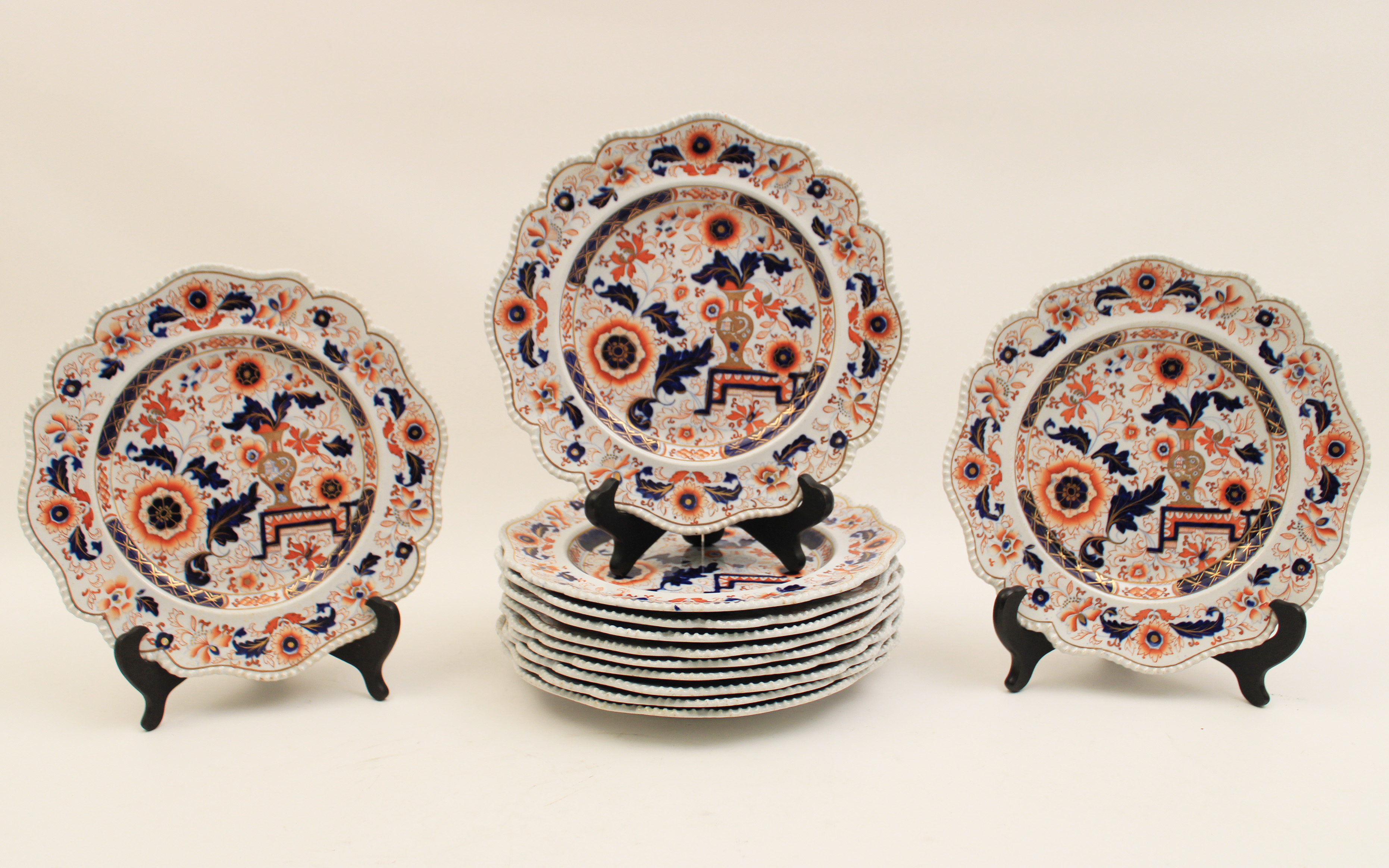 SET OF 12 ENGLISH IRONSTONE 10.5"