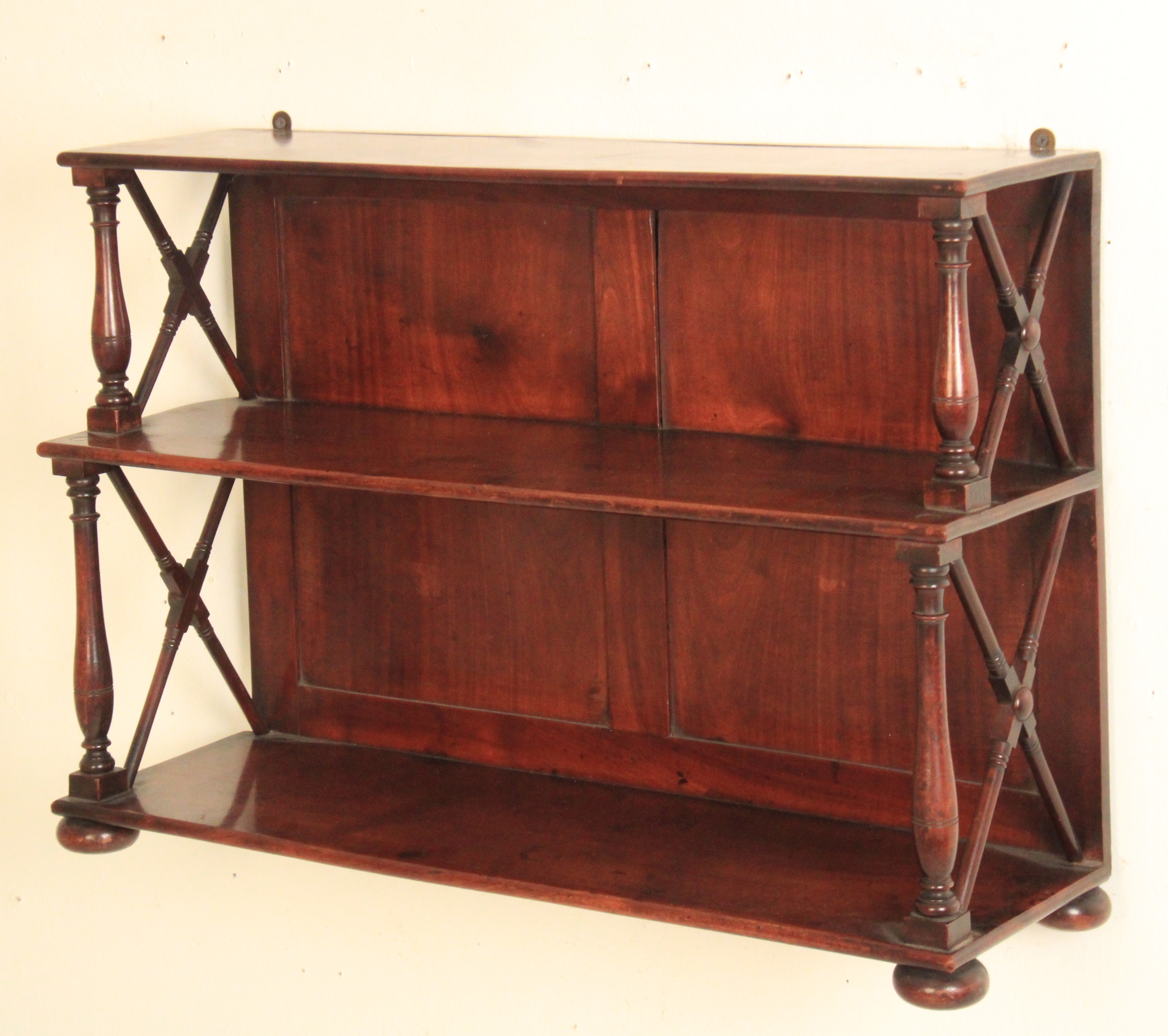 ENGLISH EDWARD VII 2 TIER MAHOGANY 35ed3a