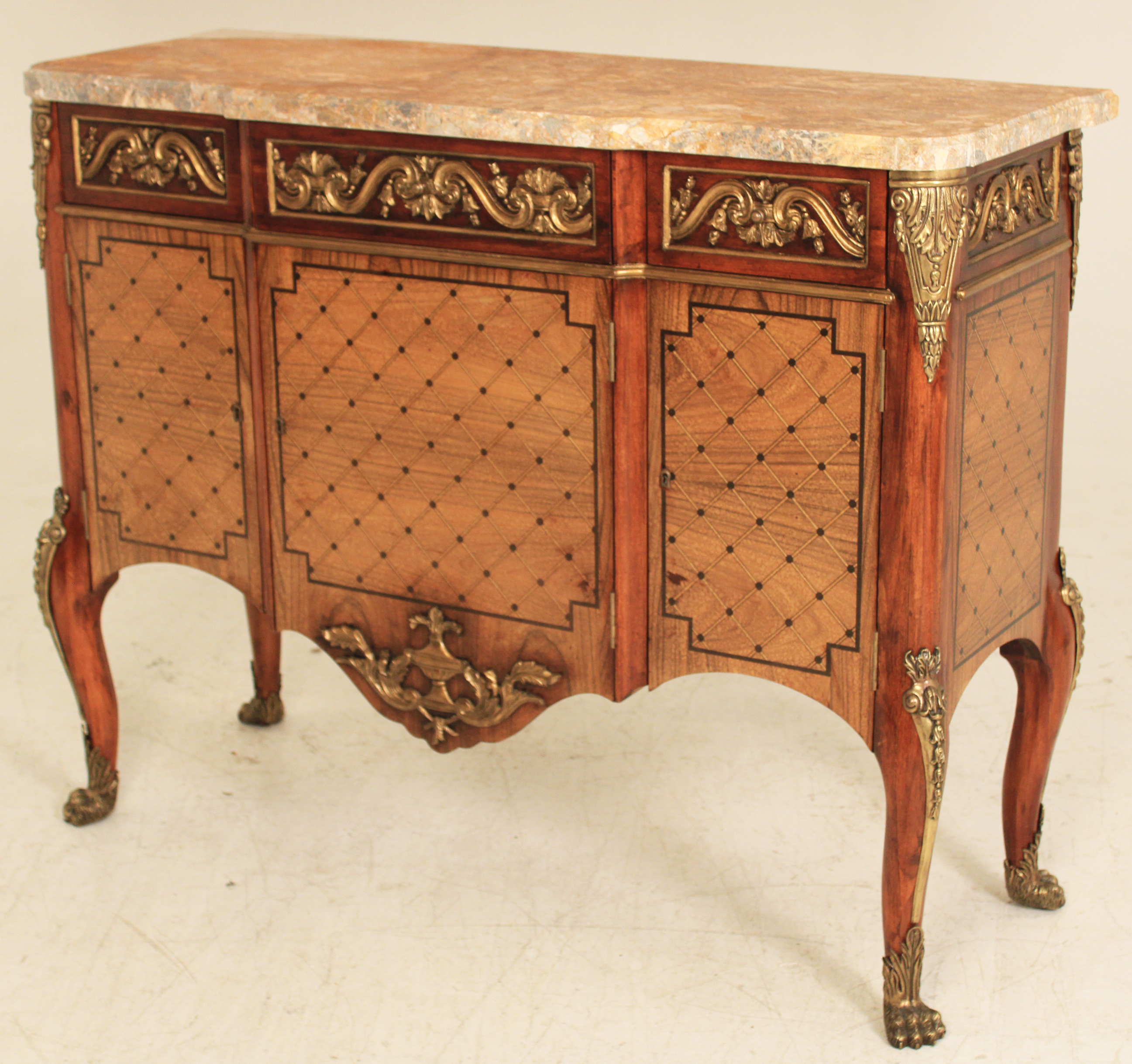 REGENCY STYLE BRONZE MTD MARBLE