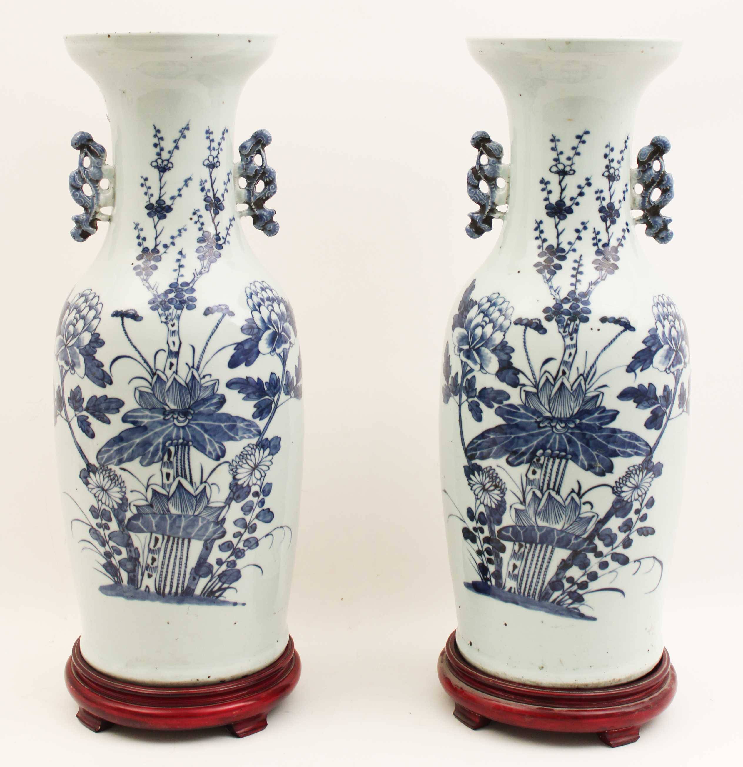 PR OF CHINESE BLUE AND WHITE VASES  35ed6f