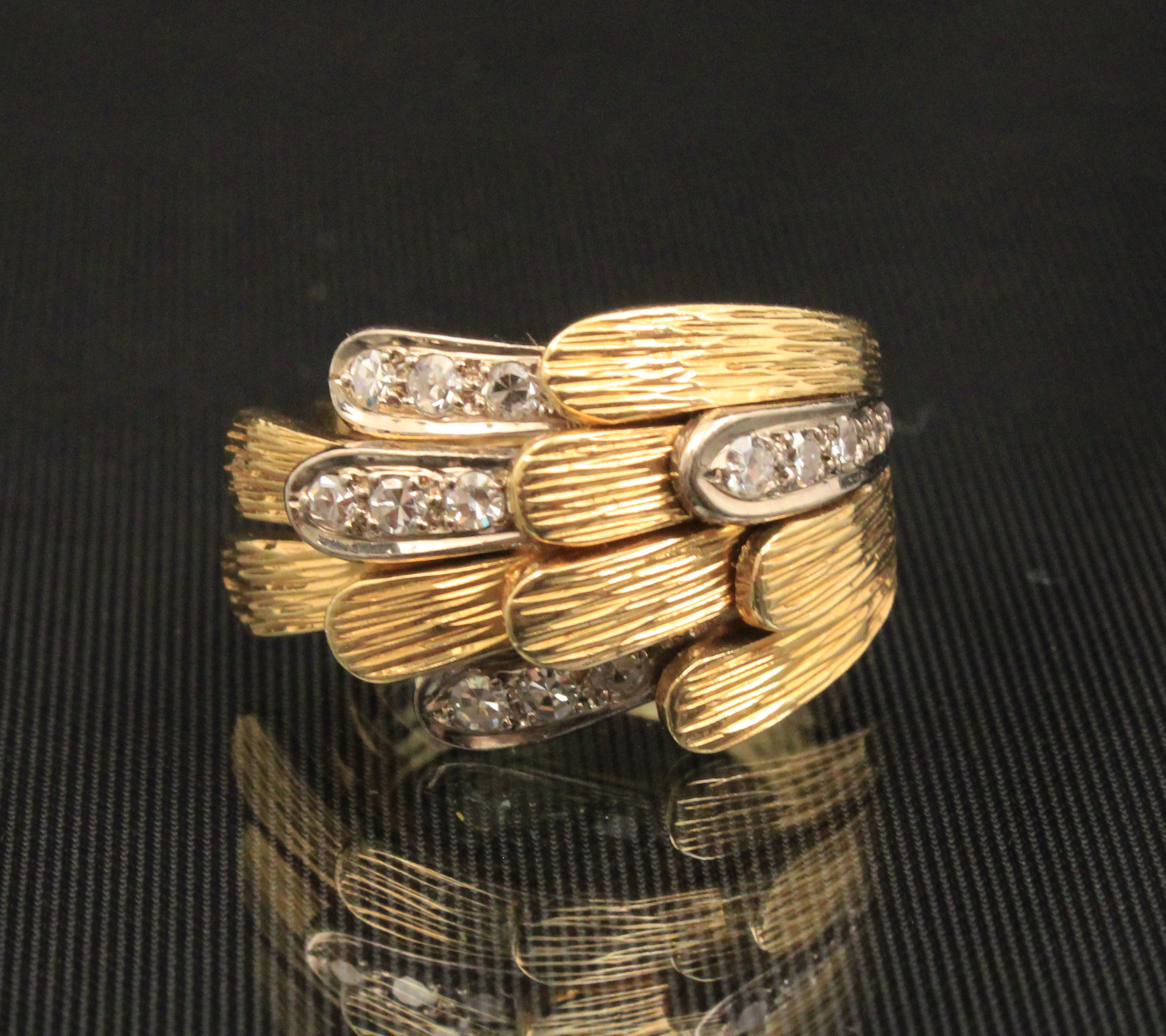 18K YELLOW GOLD AND DIAMOND CUSTOM