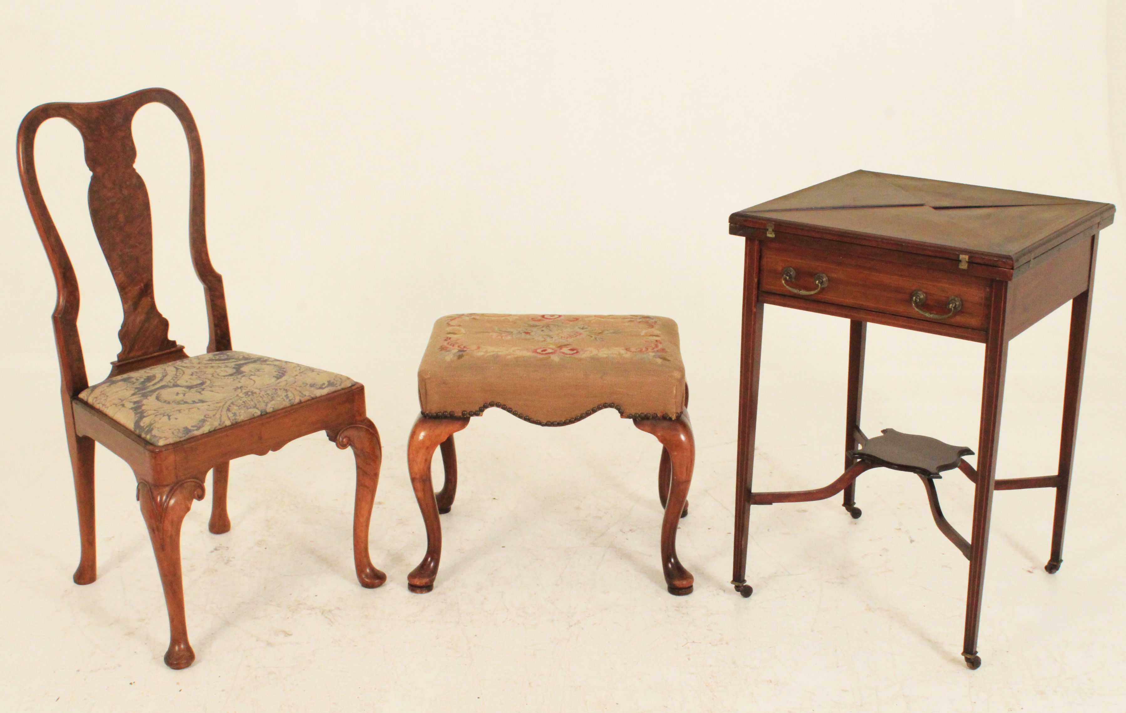 3 PC. MISC. LOT OF ENGLISH FURNITURE