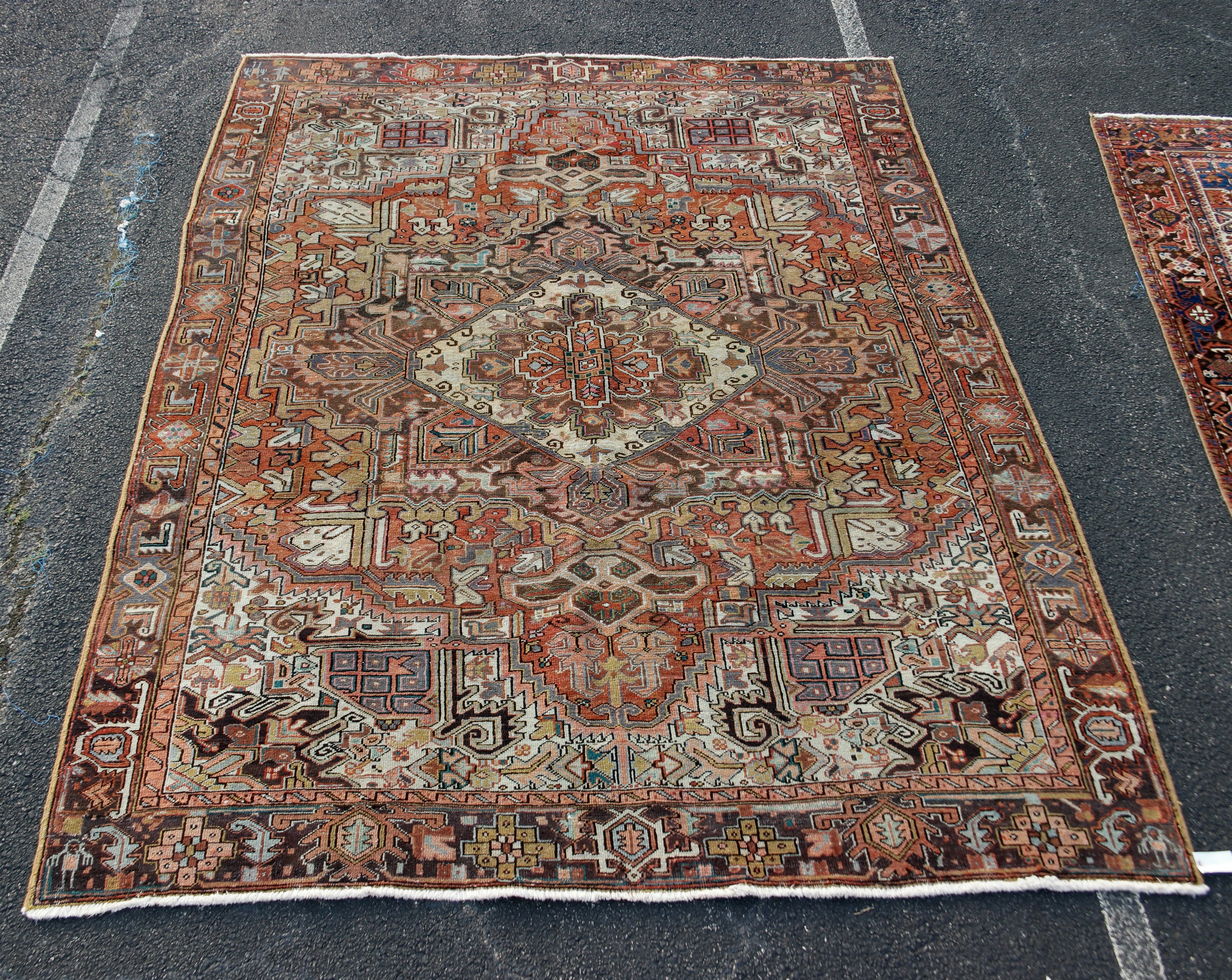 ORIENTAL RUG 8 10 X 11 5 HERIZ 35ee44