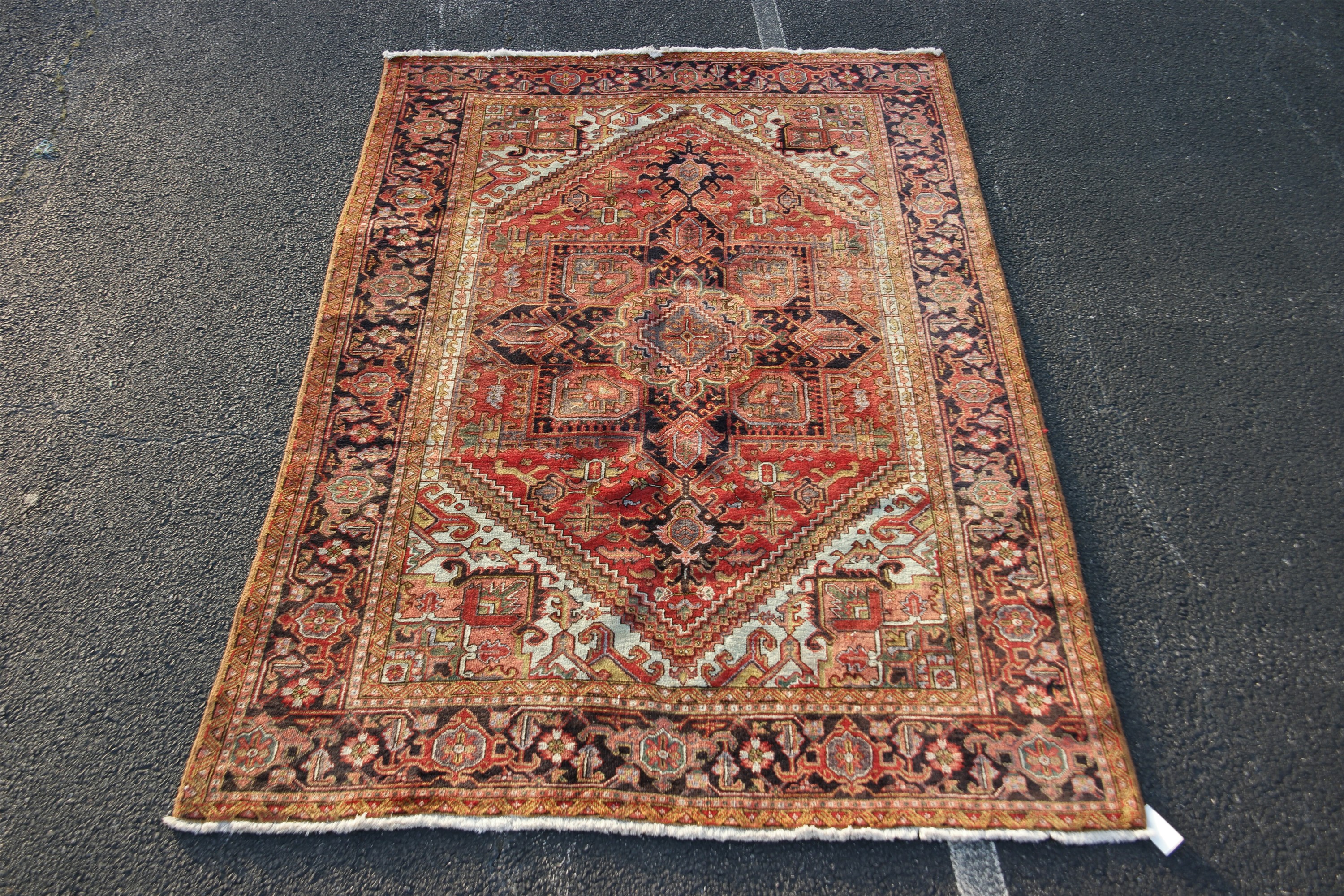 ORIENTAL RUG 6'5" X 9'7" AHAR ORIENTAL