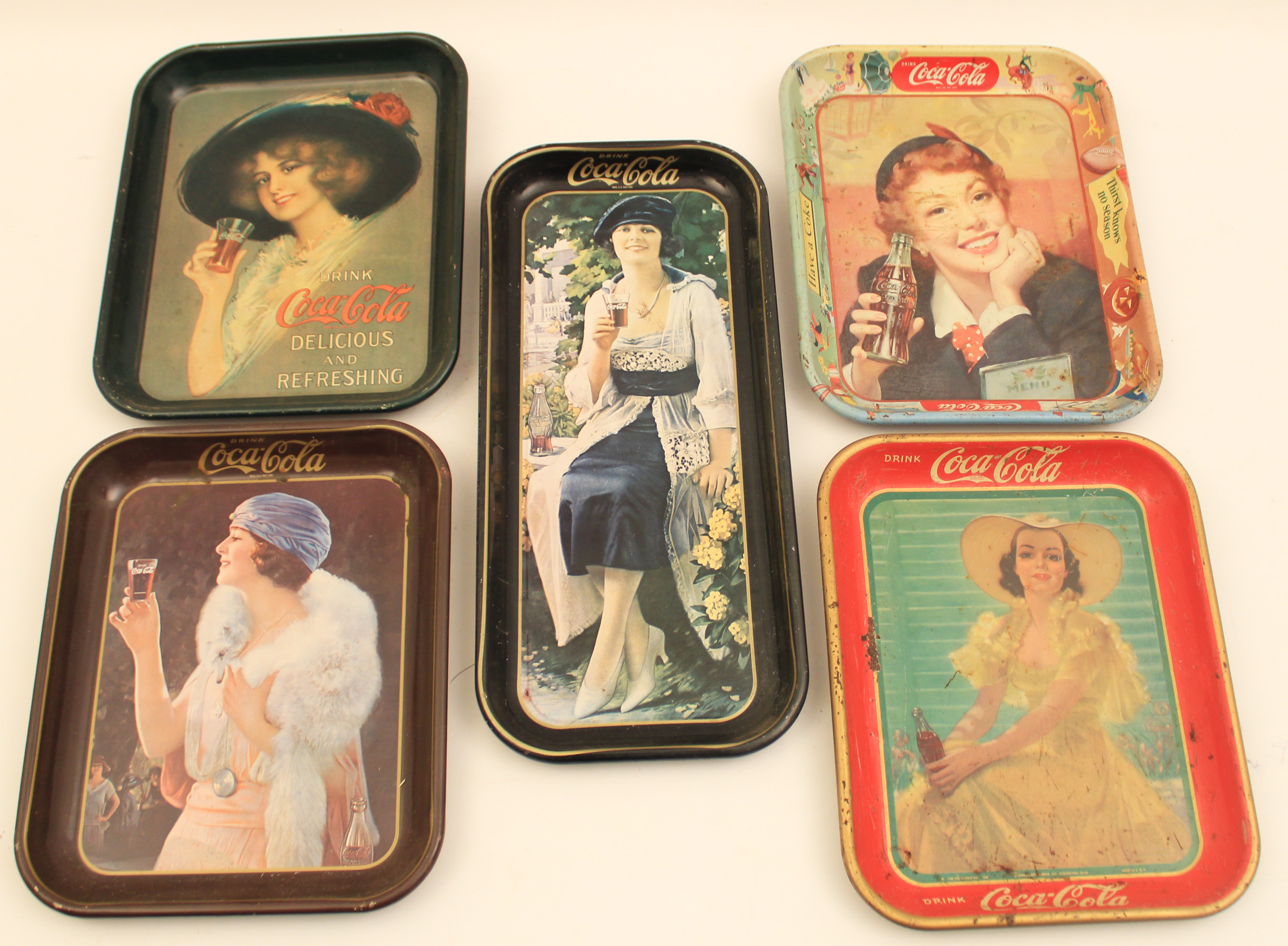 GROUP OF 5 COCA COLA ADVERTISING 35ee68