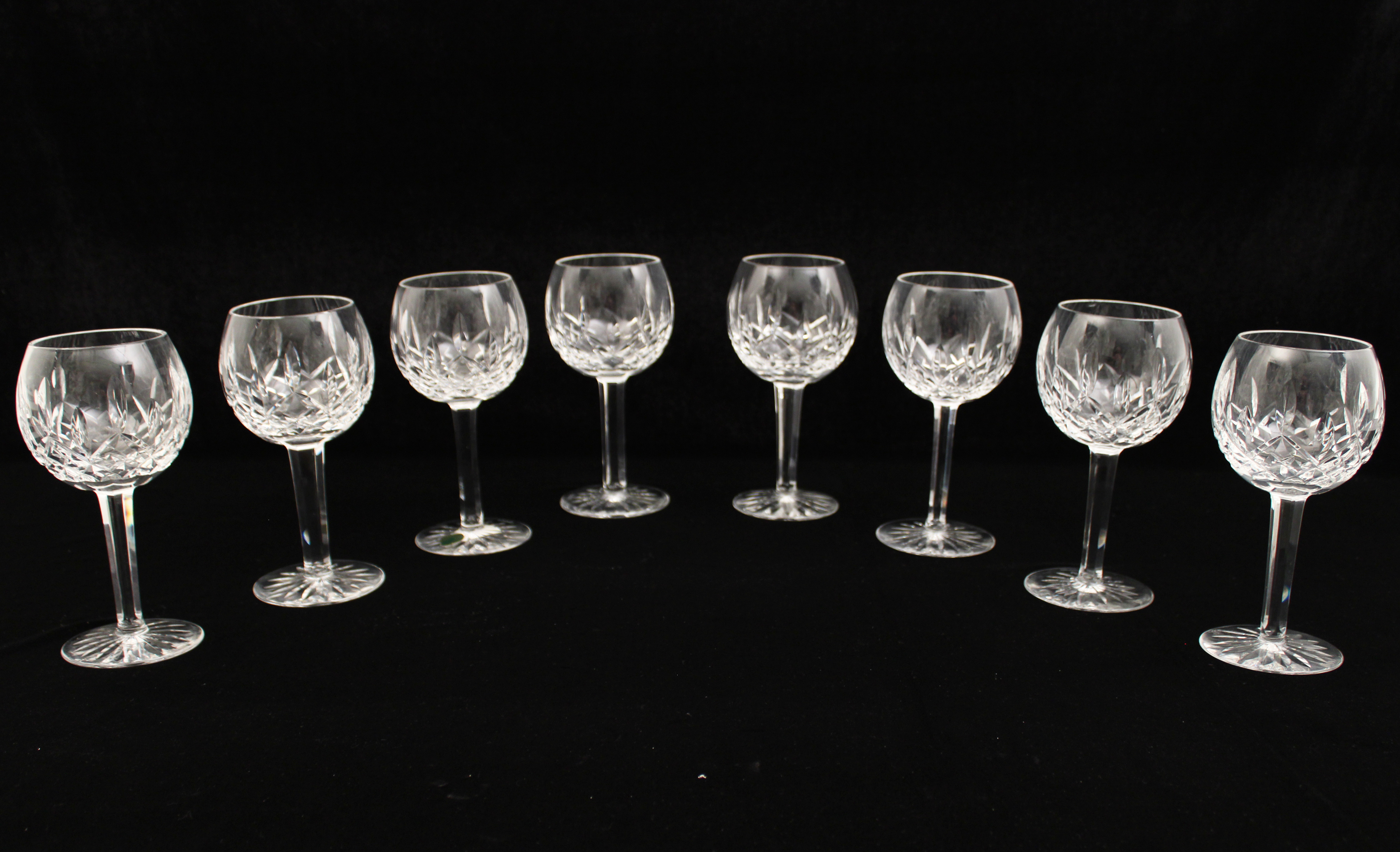 SET OF 8 WATERFORD LONG STEMMED