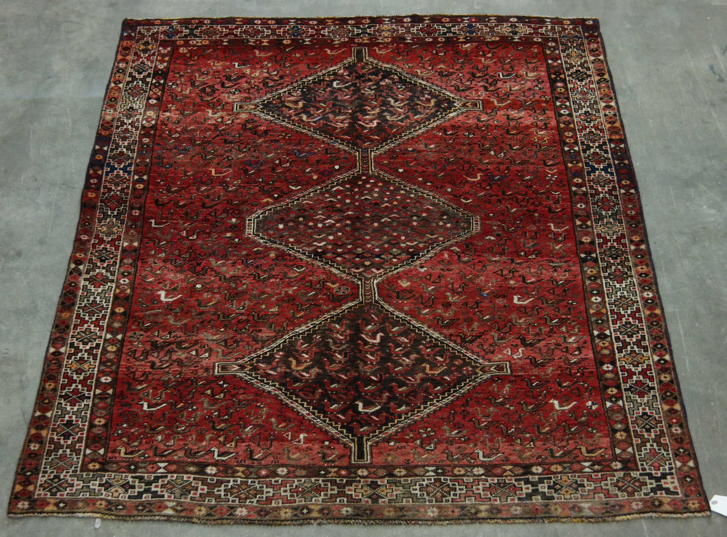 ORIENTAL RUG 5'3" X 7'3" SHIRAZ