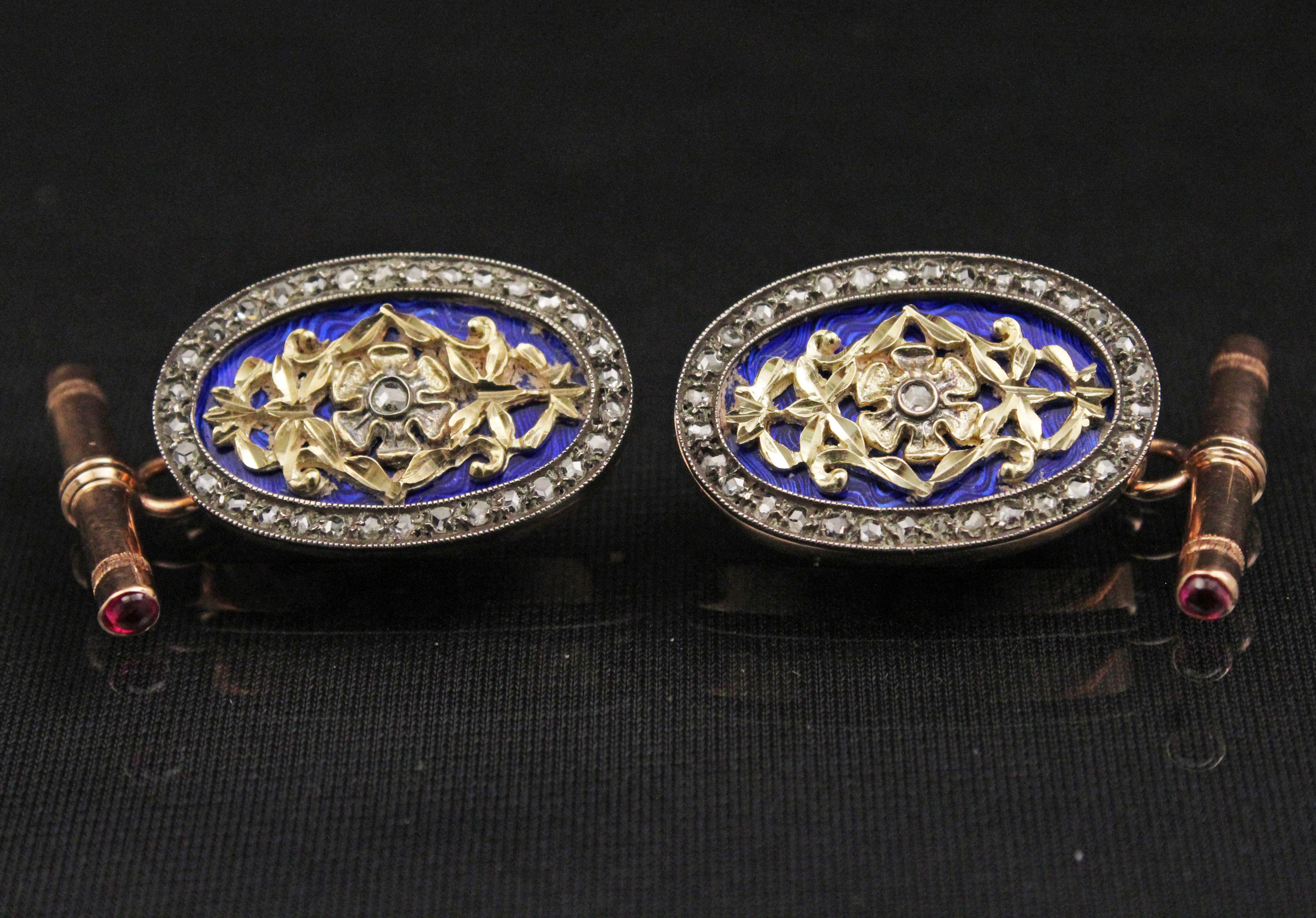 PR. OF FABERGE STYLE CUFF LINKS