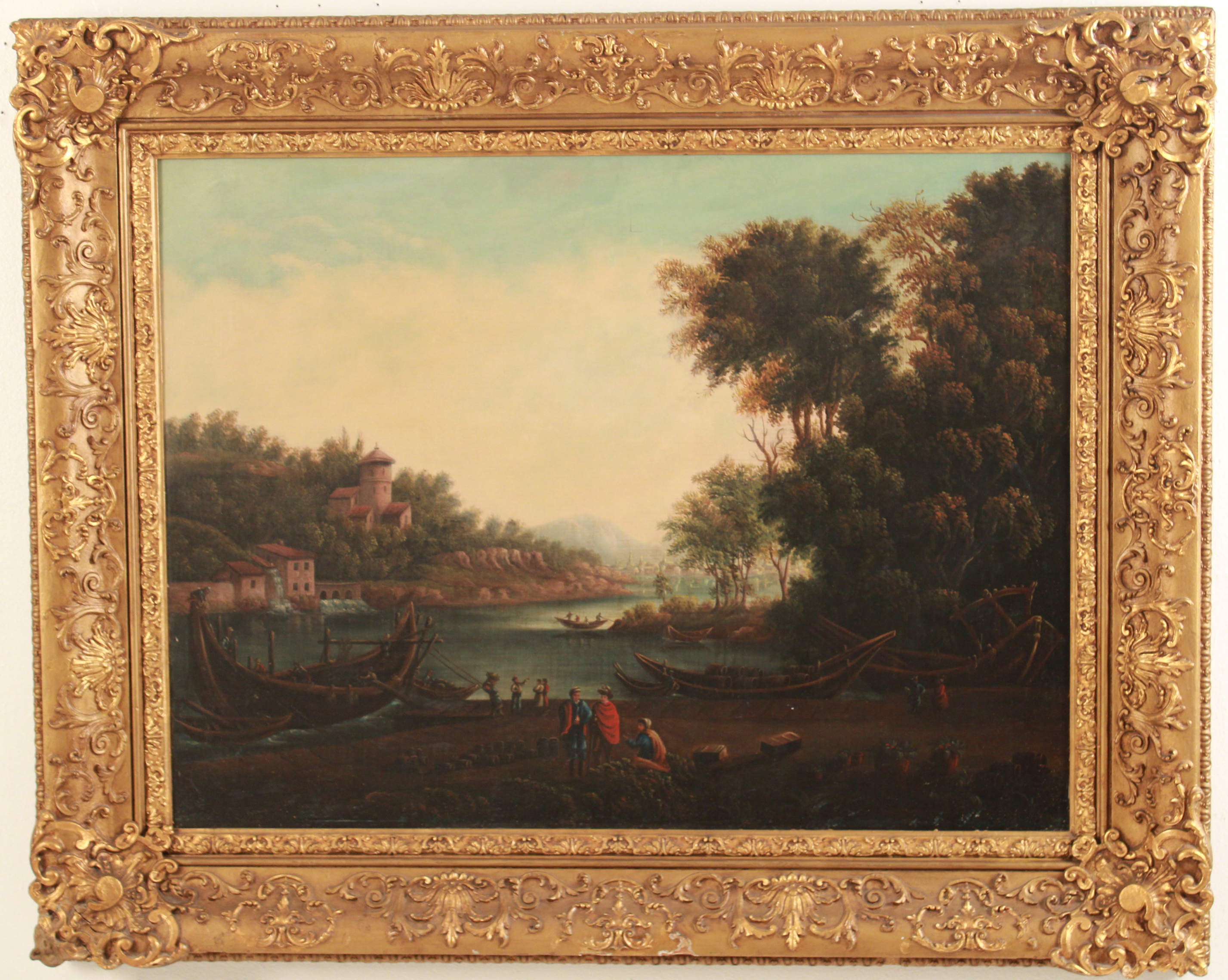 LARGE 19TH C. ITALIAN OIL ON CANVAS