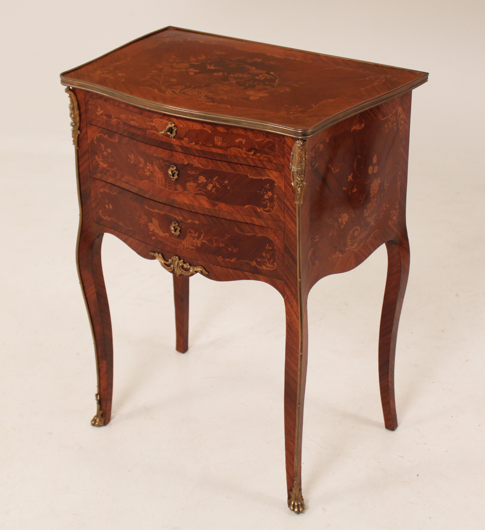 FRENCH LOUIS XV STYLE INLAID LIFT 35ef55