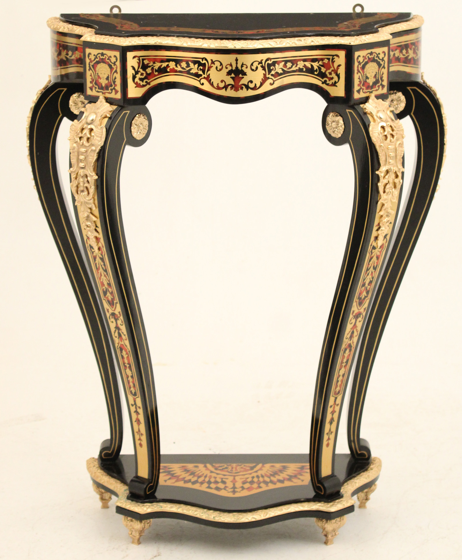 FAUX BOULLE SERPENTINE PEDESTAL 35ef94