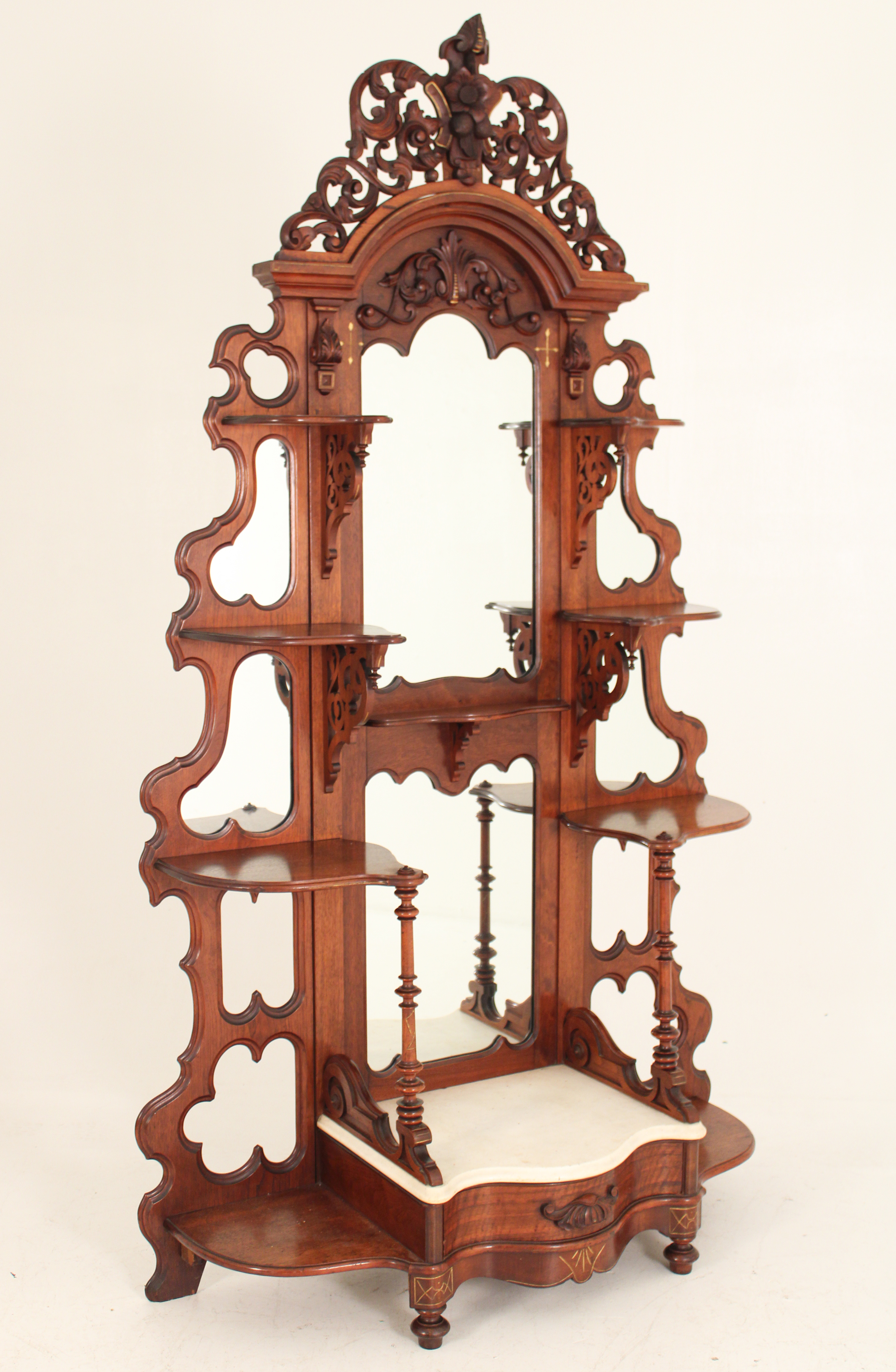 VICTORIAN WALNUT ETAGERE VICTORIAN