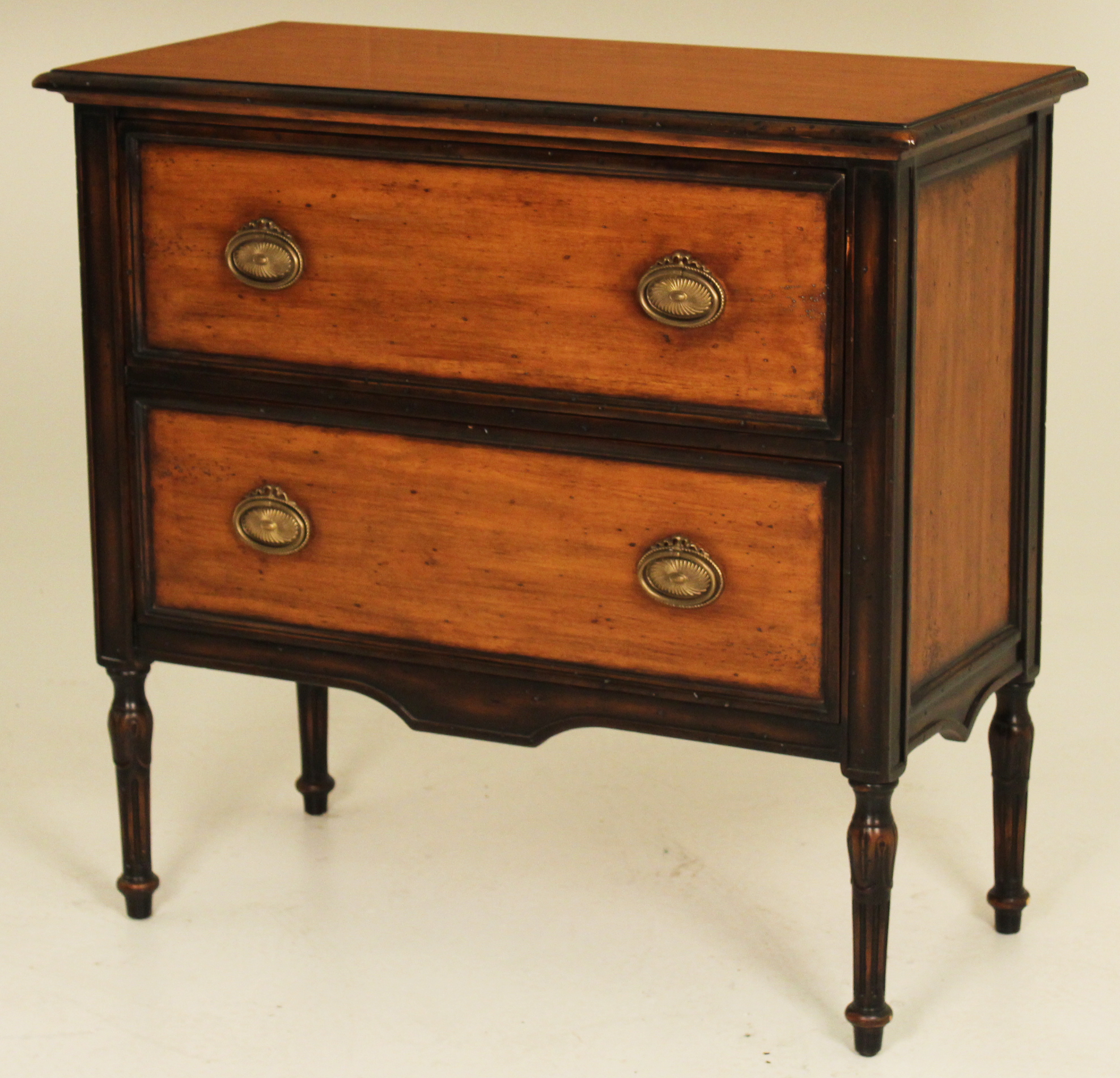 LOUIS XVI STYLE FRUITWOOD 2 DRAWER 35effe