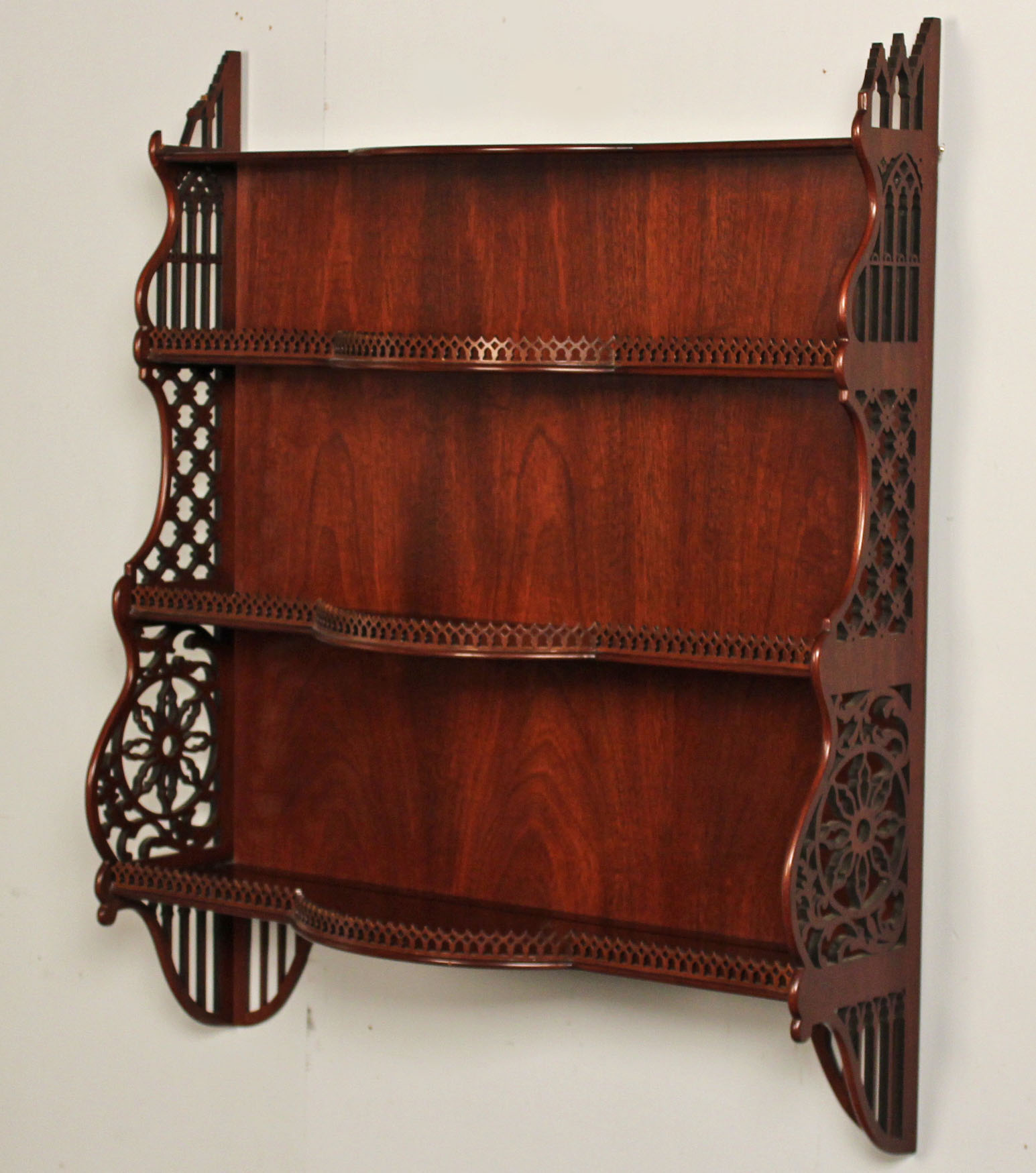 MAHOGANY HANGING 4 TIER WHAT NOT 35efff