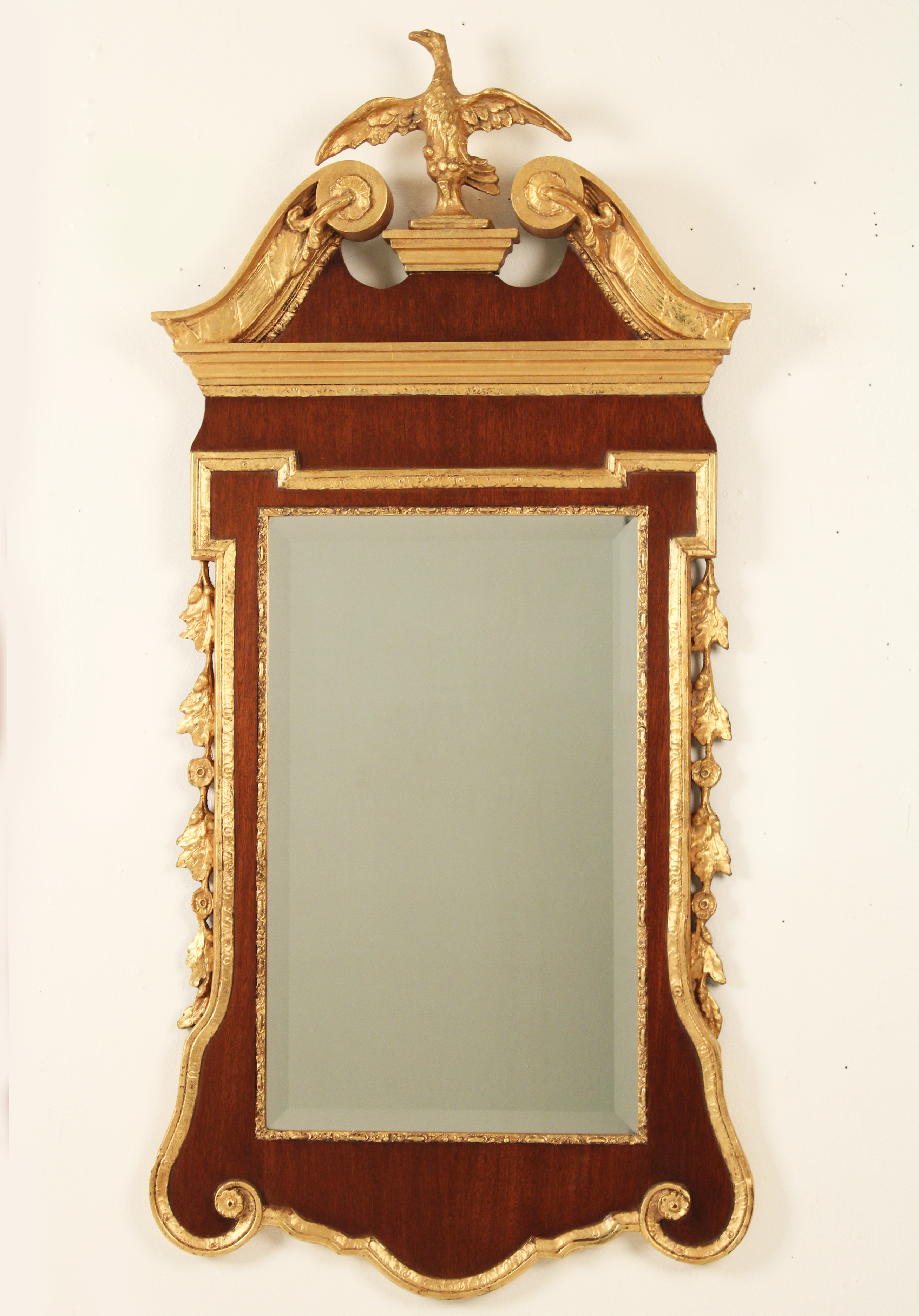 ENGLISH STYLE MAHOGANY MIRROR BY 35f030