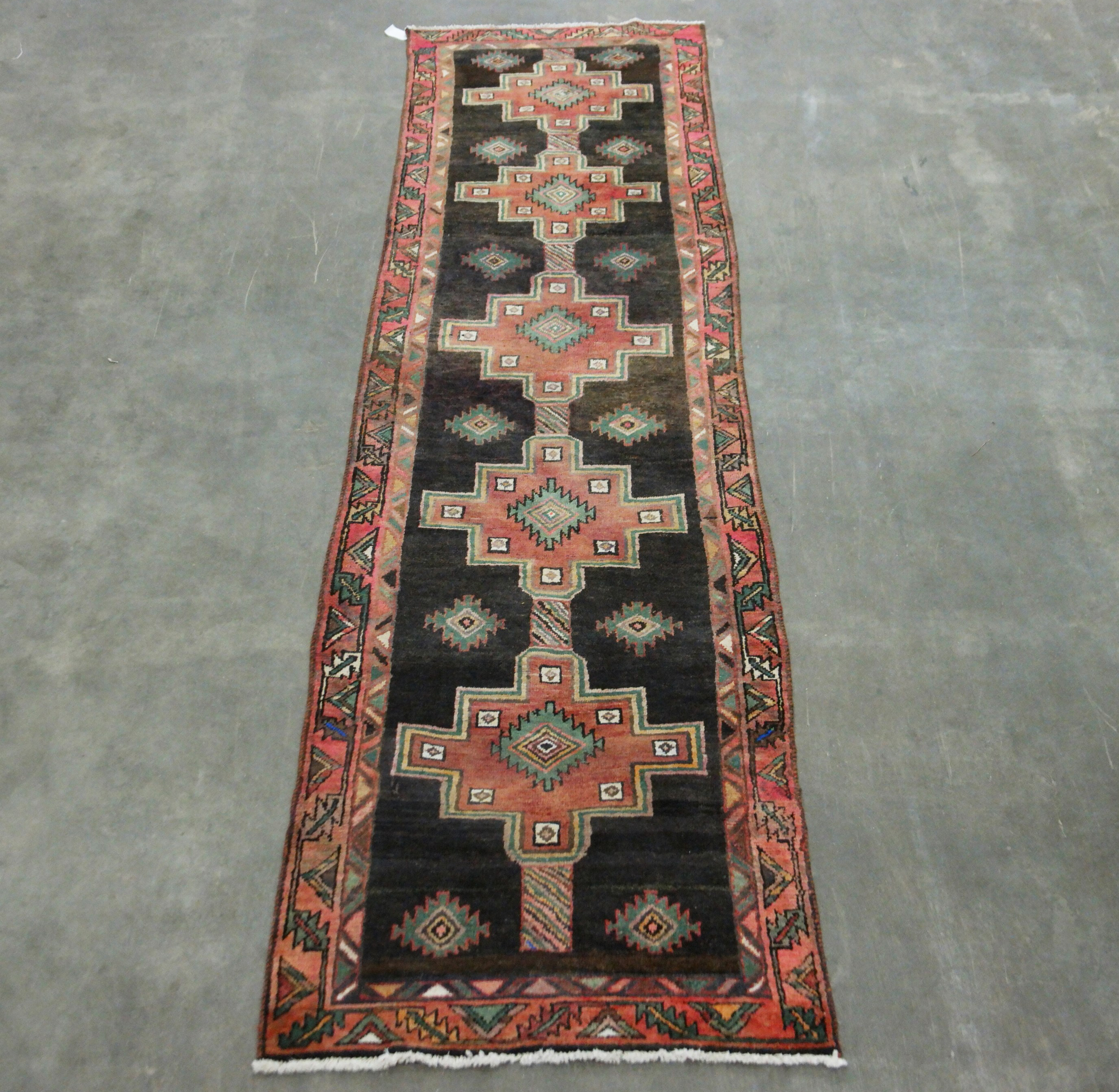 3'2" X 12'4" KURDISH ORIENTAL RUG