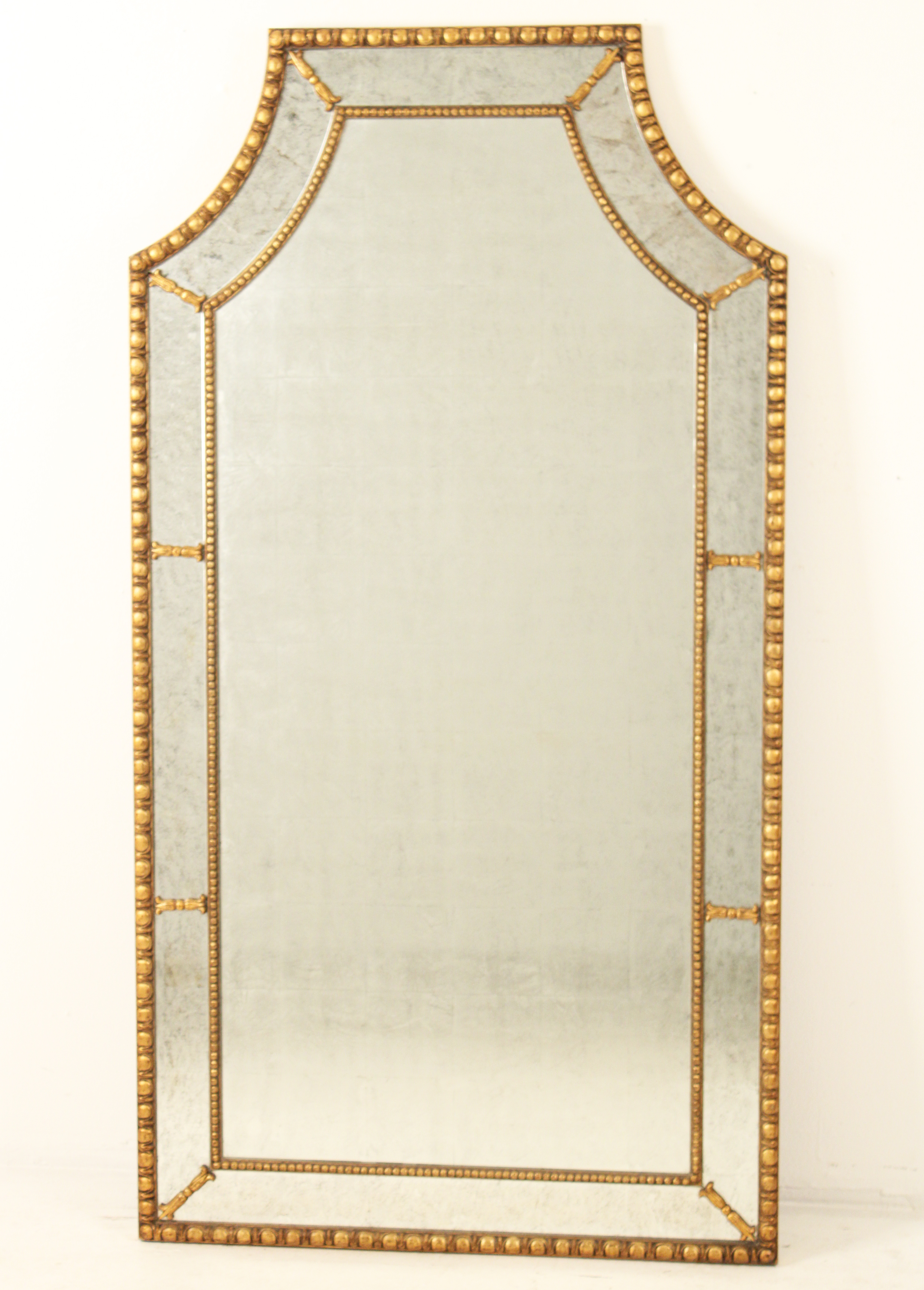 TRANSITIONAL STYLE GOLD GILT MIRROR 35f0bb