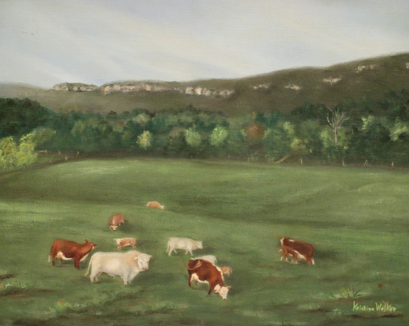 TENNESSEE FOLK ART O/C LANDSCAPE;