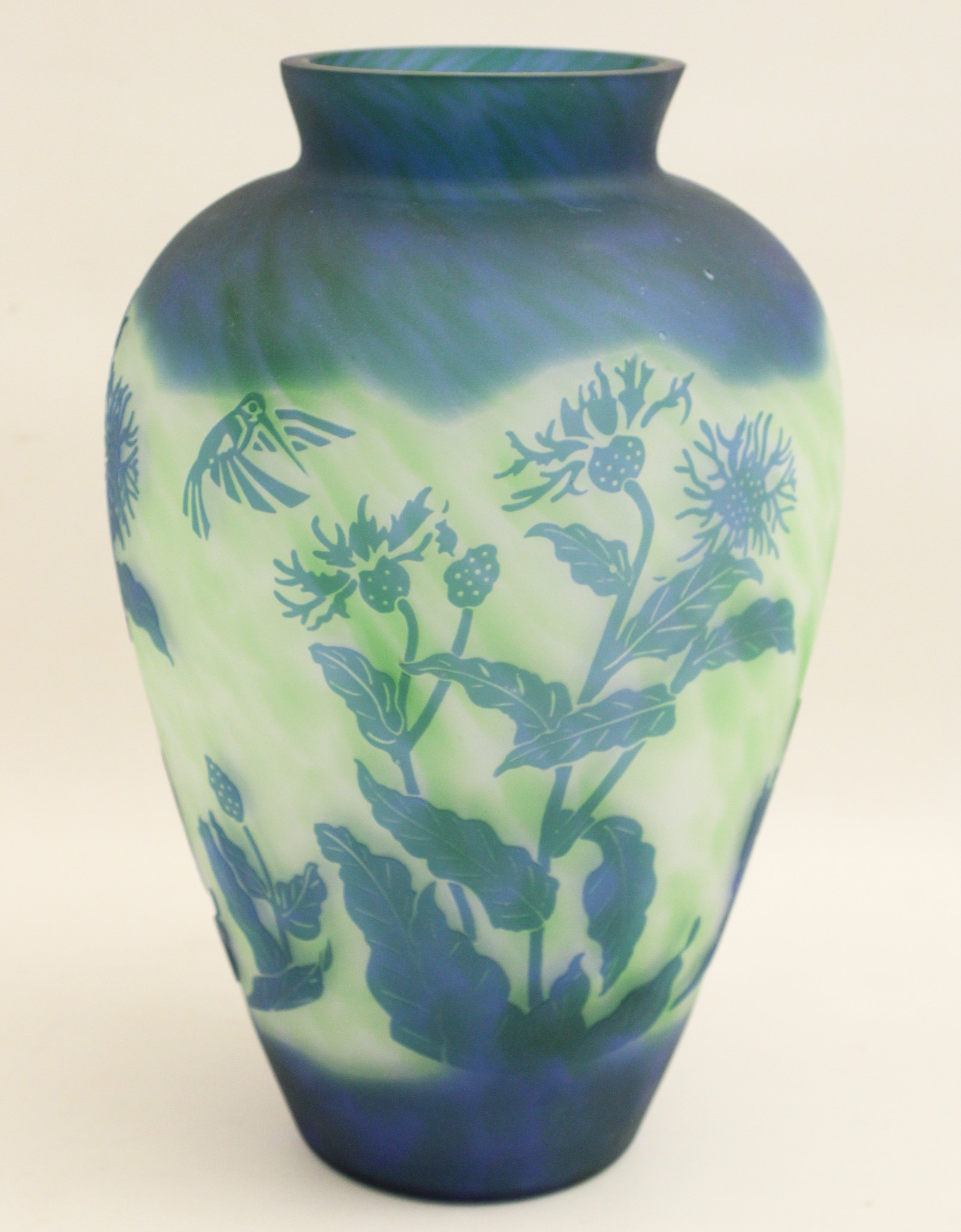 CAMEO ART GLASS VASE CAMEO ART