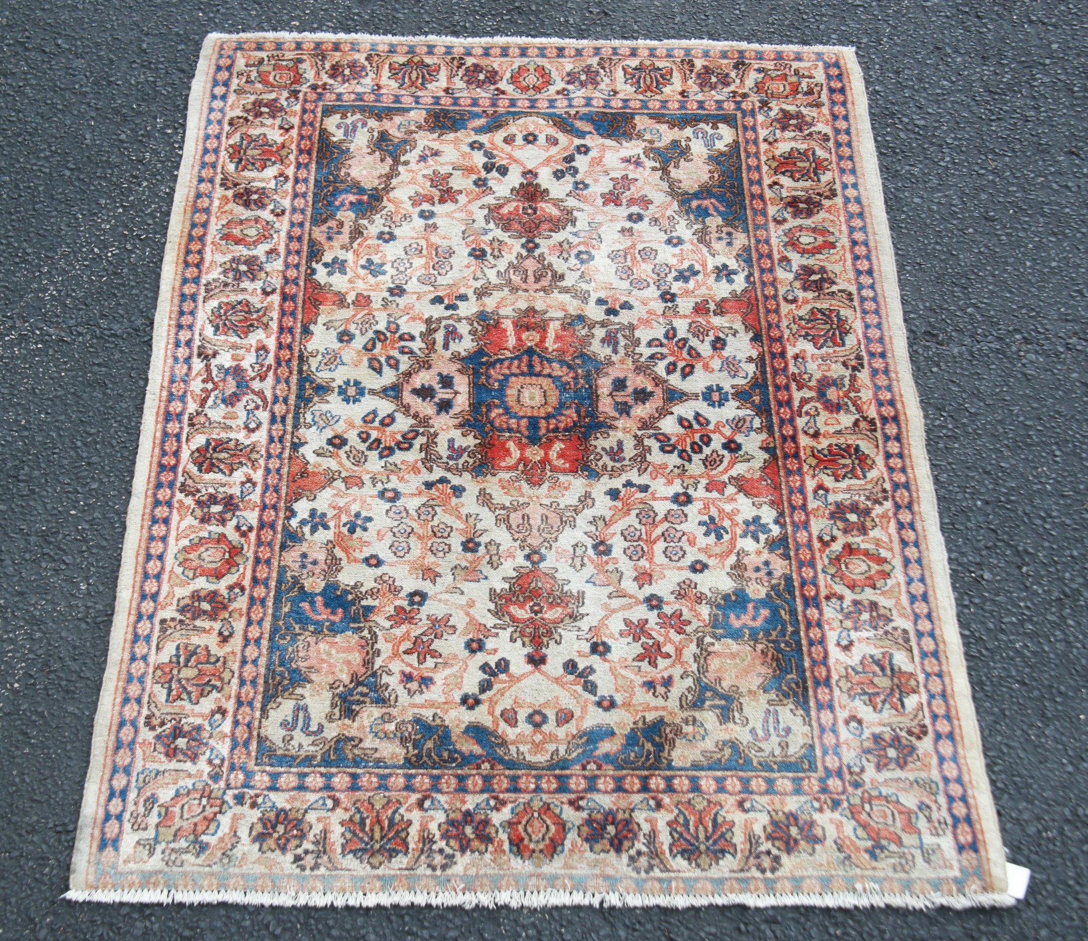 4 4 X 6 3 SAROUK ORIENTAL RUG 35f205