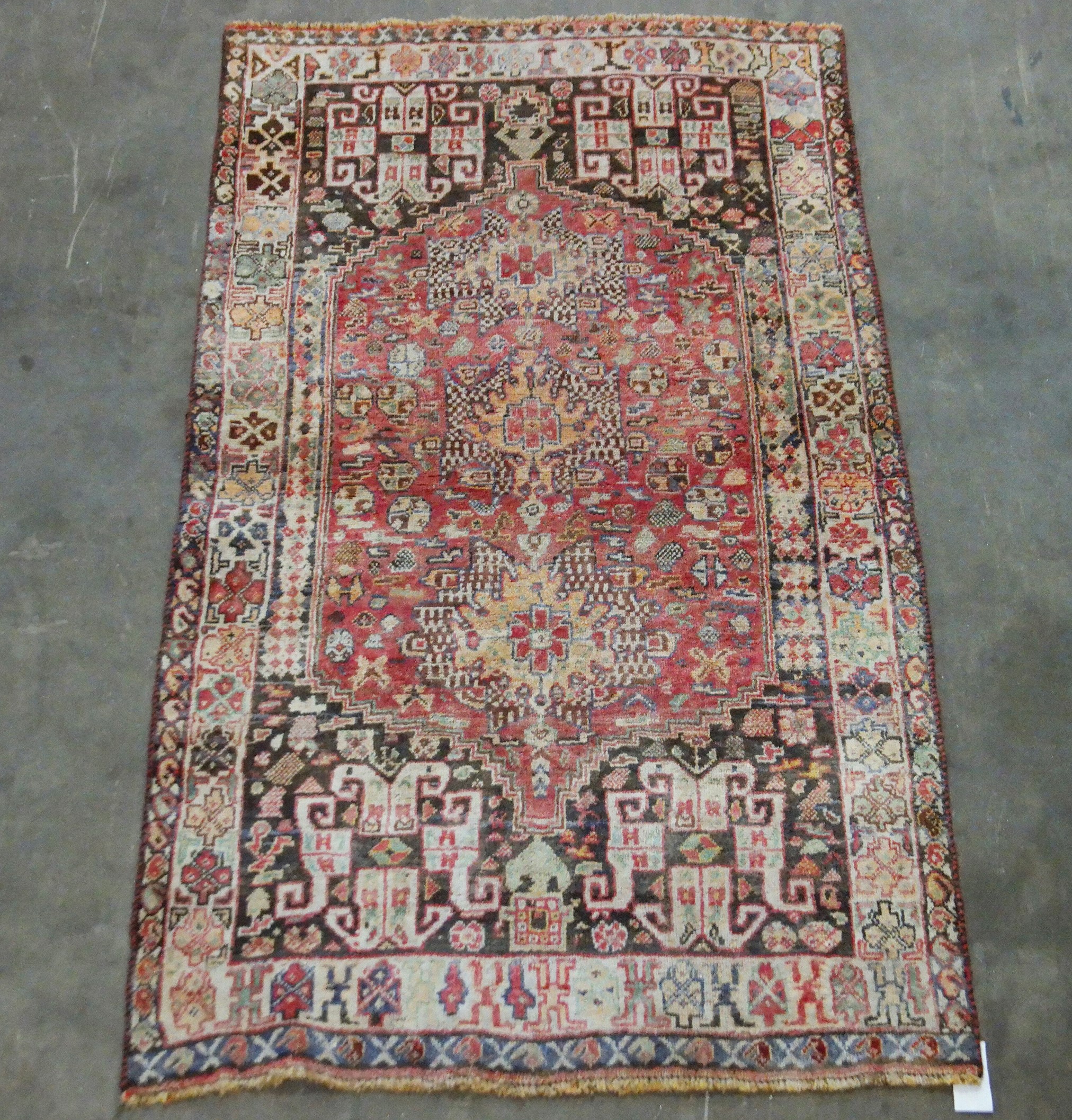 3'9" X 7" QASHGHI ORIENTAL RUG