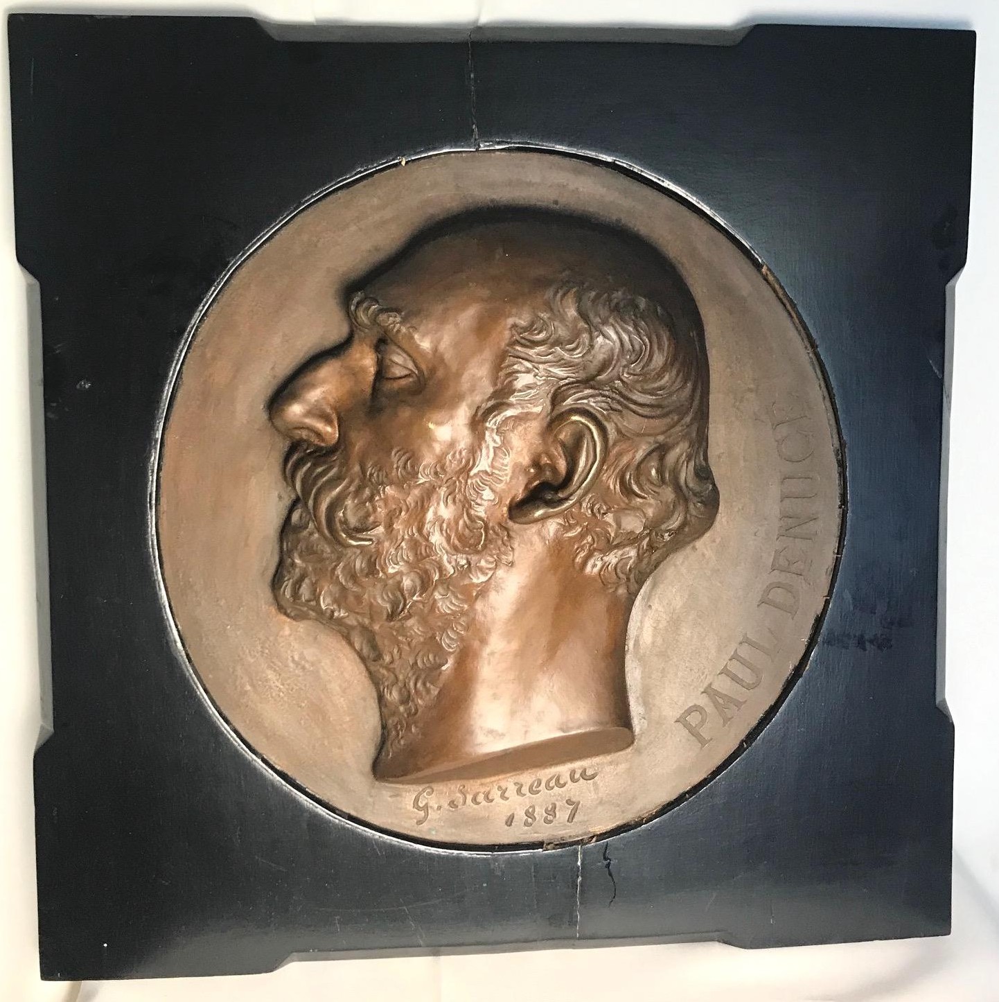 1887 BRONZE PLAQUE OF DR PAUL 35f279