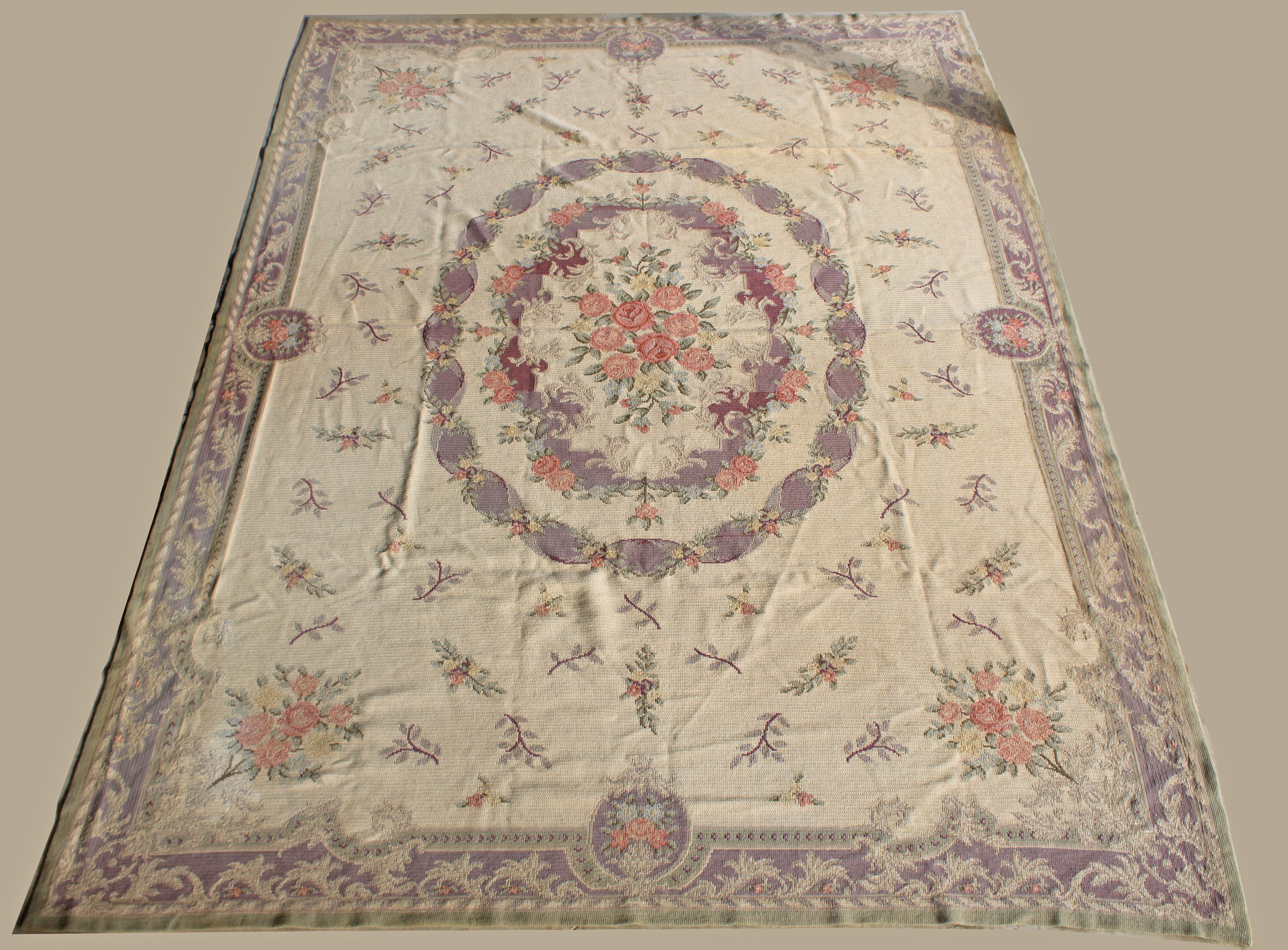 9 9 X 13 NEEDLEPOINT RUG 9 9  35f2b1