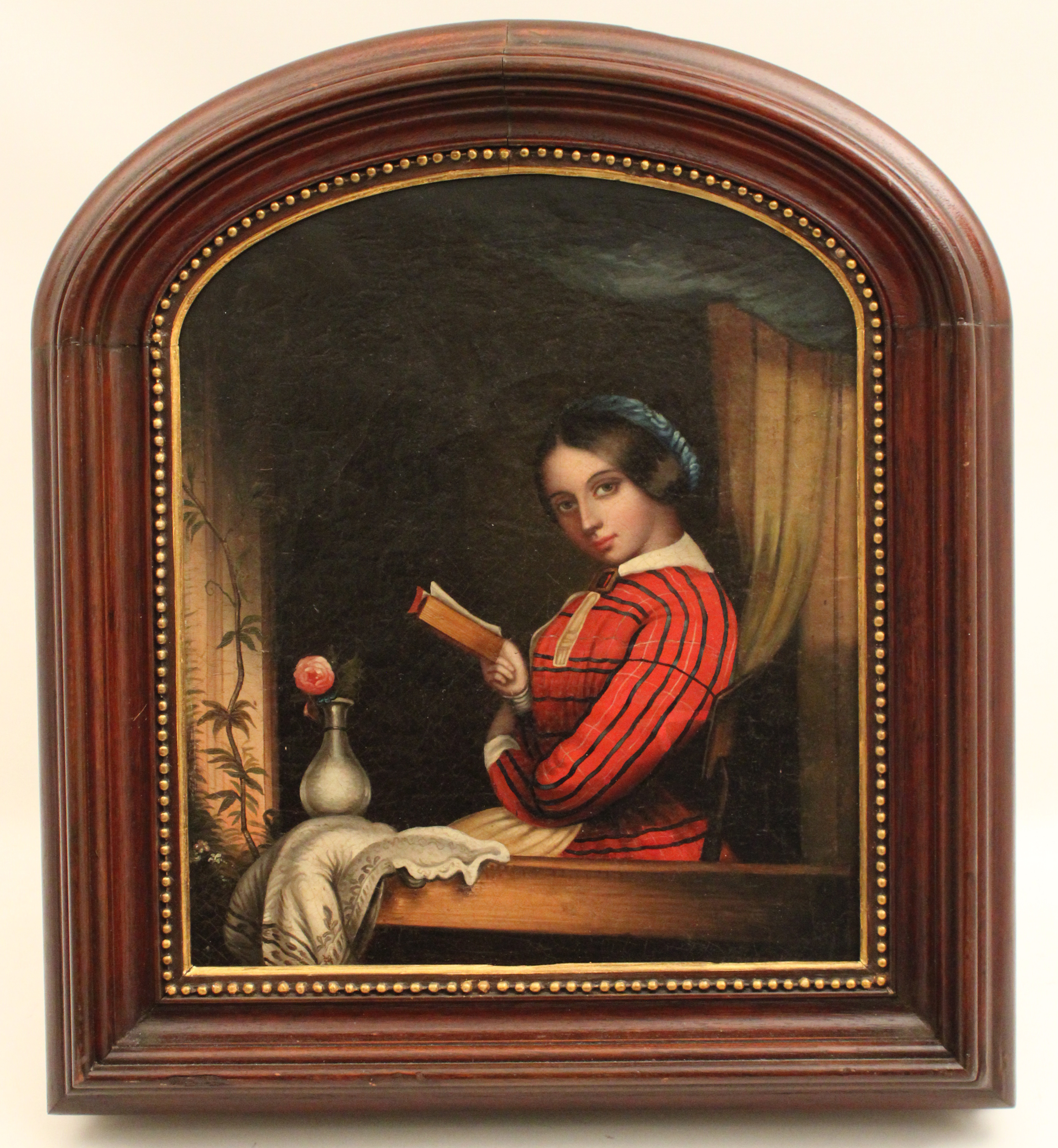 ZUBES BUHLER, 19TH C. O/C PAINTING