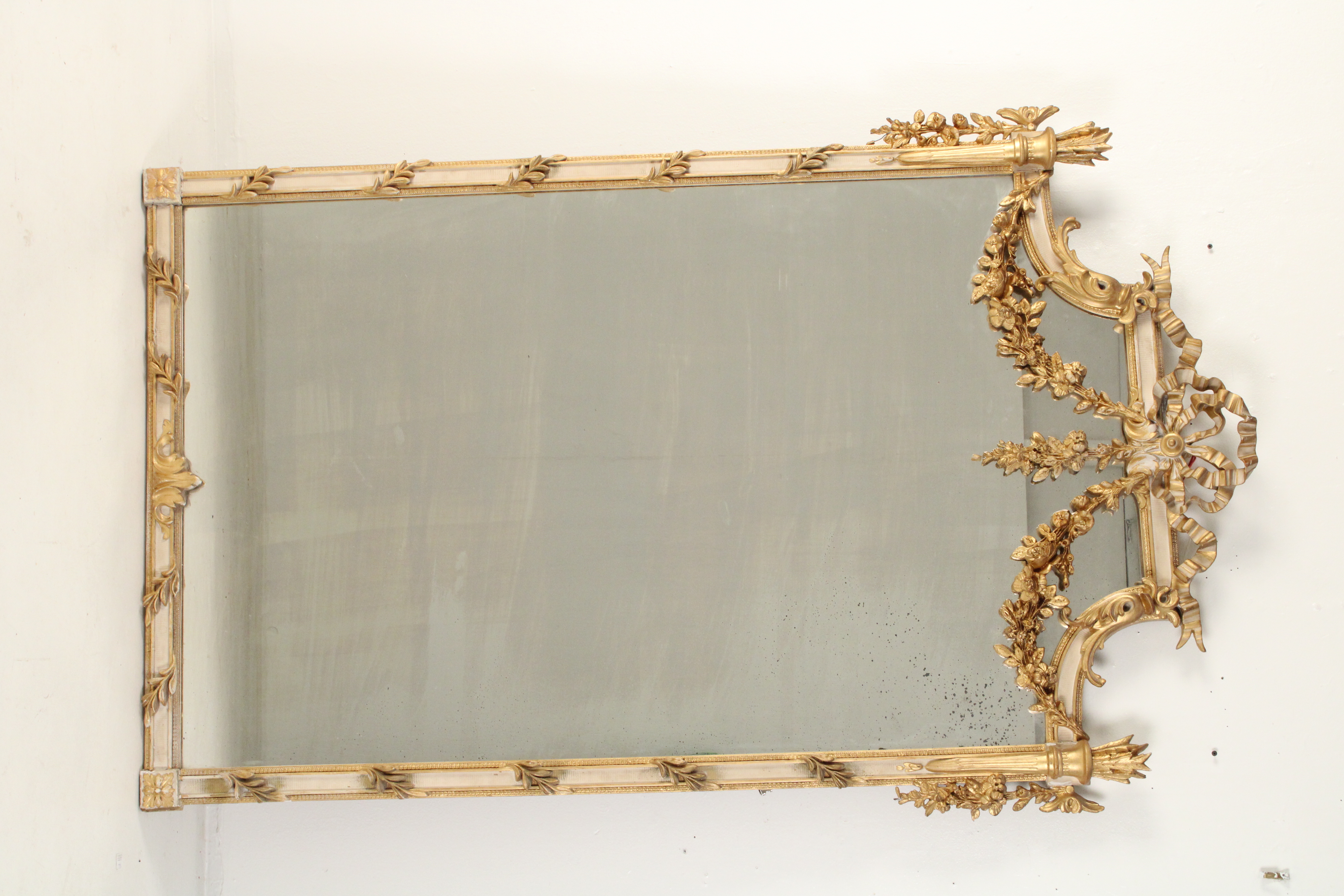 19TH C. LOUIS XVI STYLE GILT AND