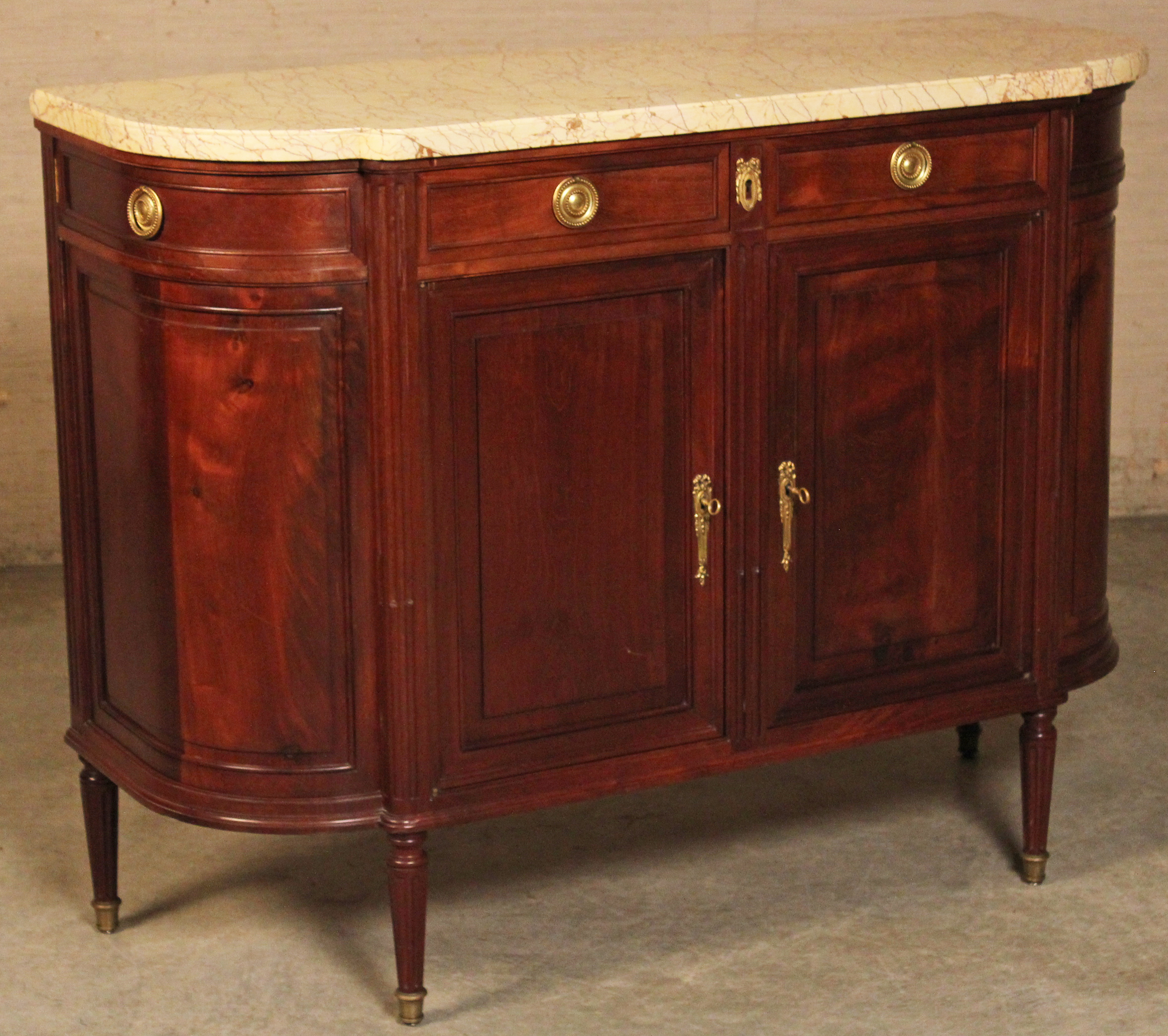 LOUIS XVI STYLE MAHOGANY M/TOP