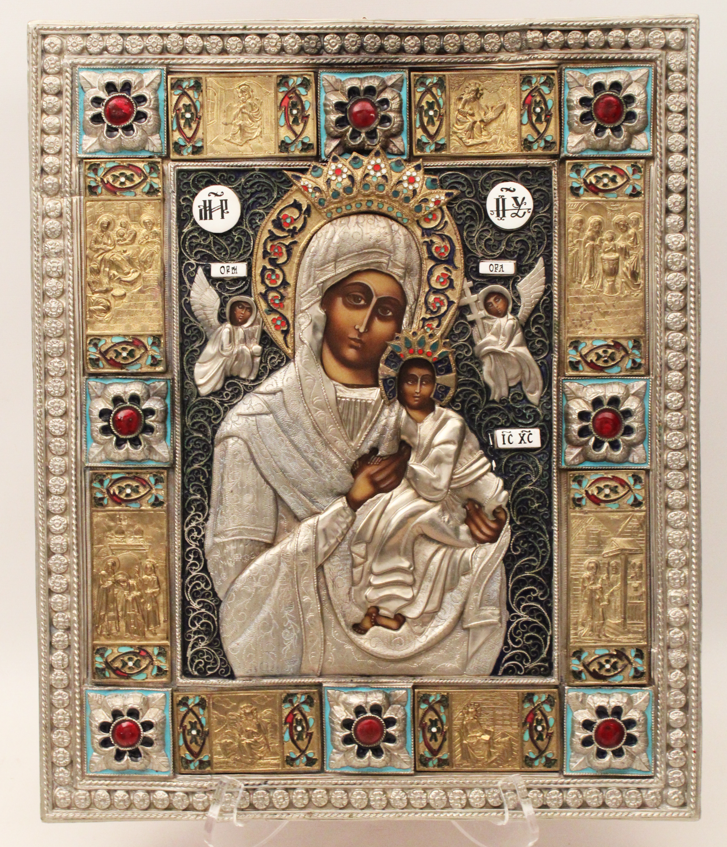 RUSSIAN ICON WITH MOTHER AND CHILD 35f31c