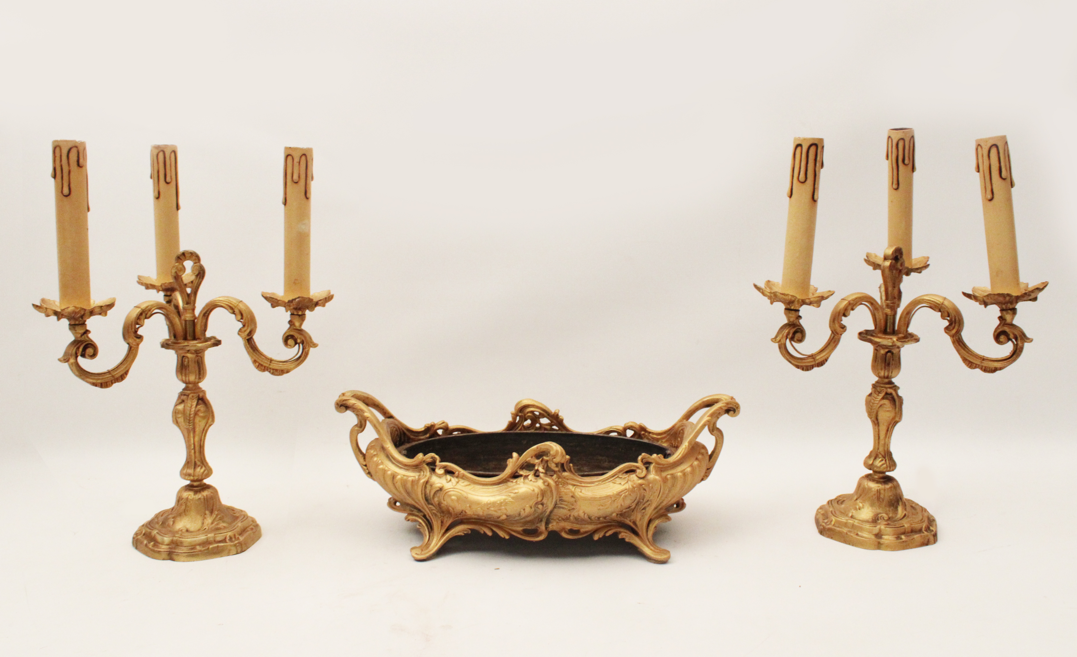 LOUIS XV STYLE 3 PIECE GARNITURE 35f34e