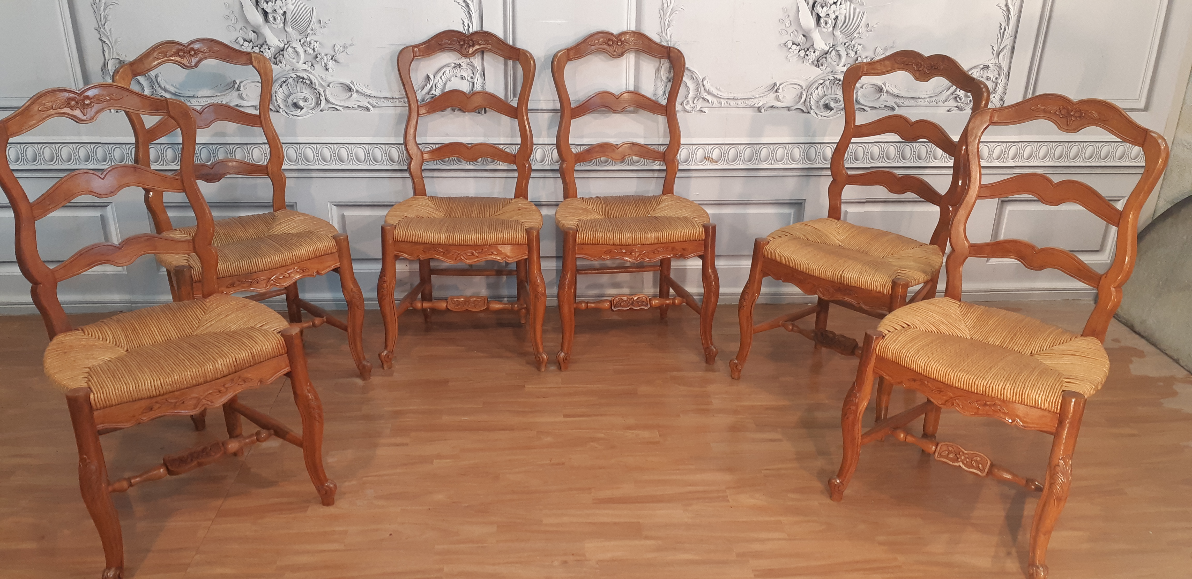 SET OF 6 PROVINCIAL LOUIS XV STYLE 35f36c