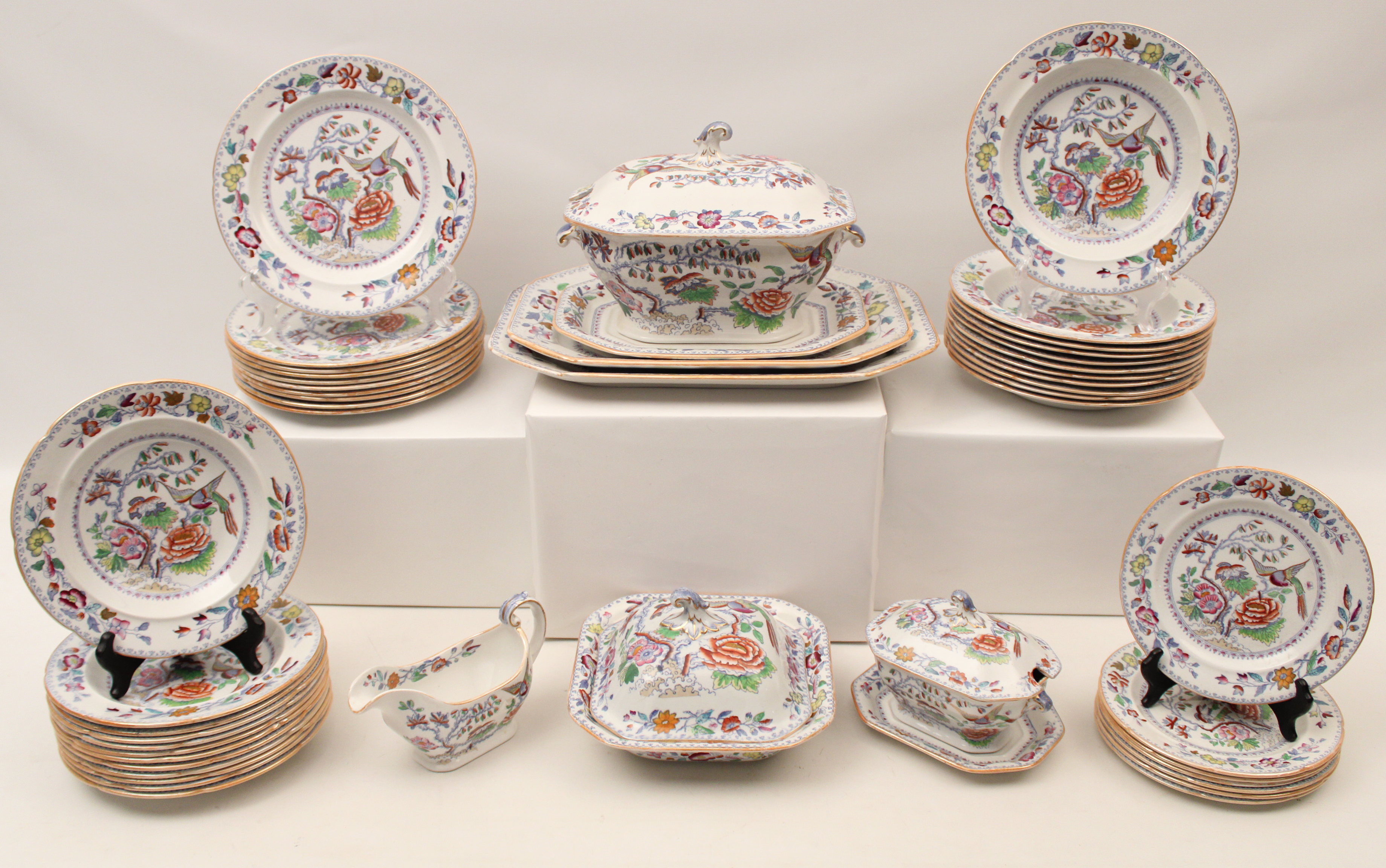 46 PC MASON S IRONSTONE DINNER 35f36b