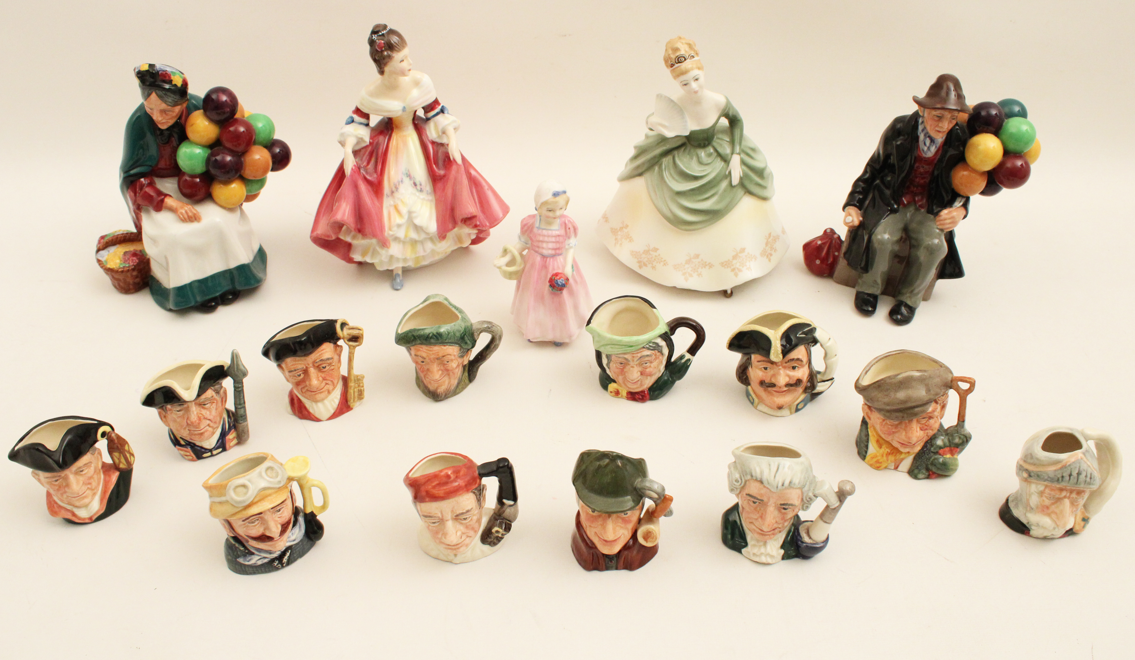 MISC. 17 PC. LOT OF ROYAL DOULTON
